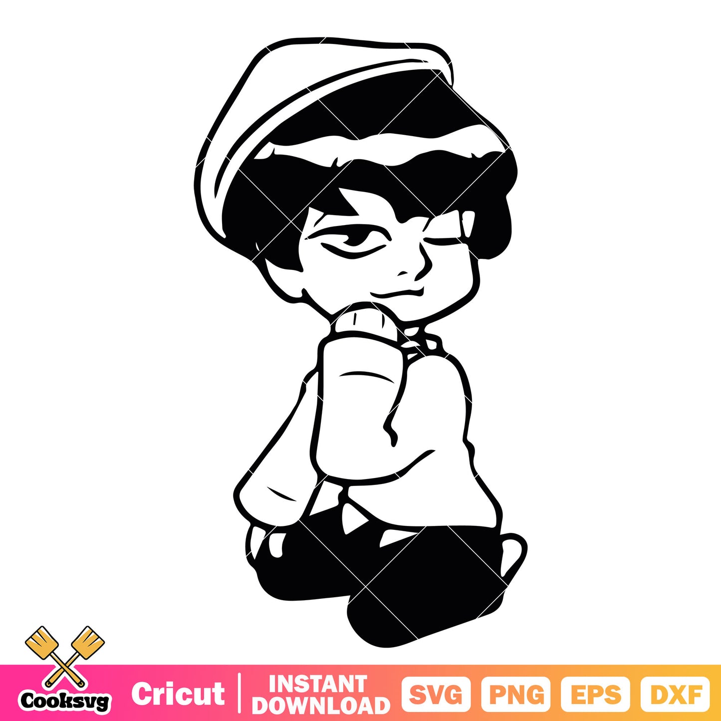 Abby saja sitting svg, abby saja svg, kpop demon hunters svg