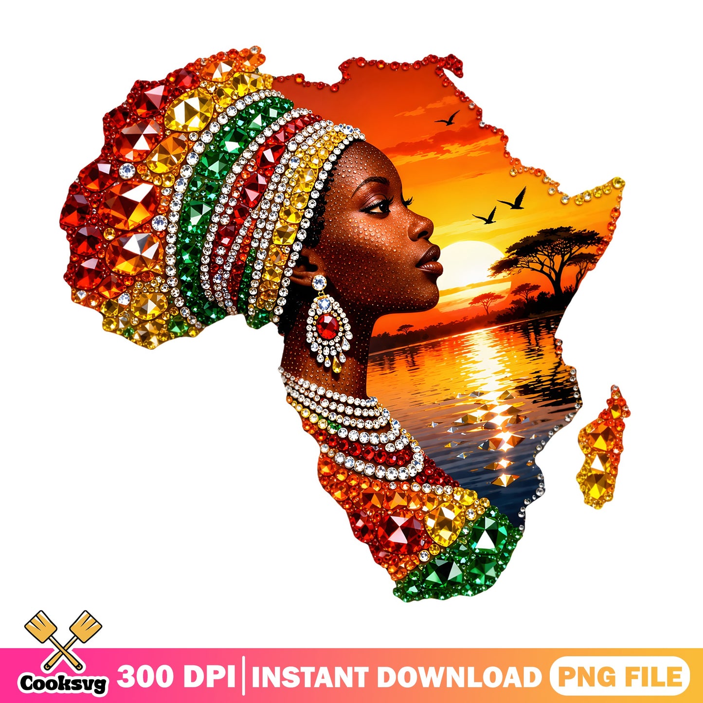 African Woman Africa Map PNG, Black Woman Clipart, Juneteenth PNG