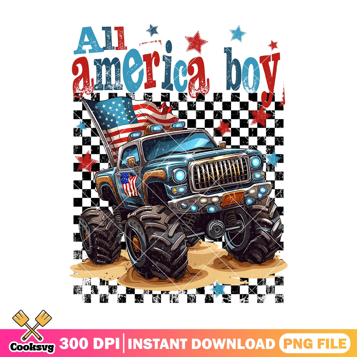 All america boy truck car png, america boy png, america truck png