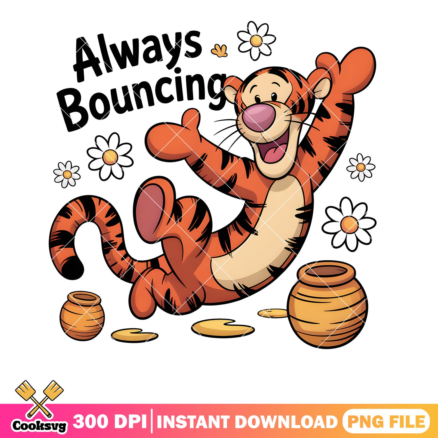 Always bouncing png, pooh and friends png, disney tiger png