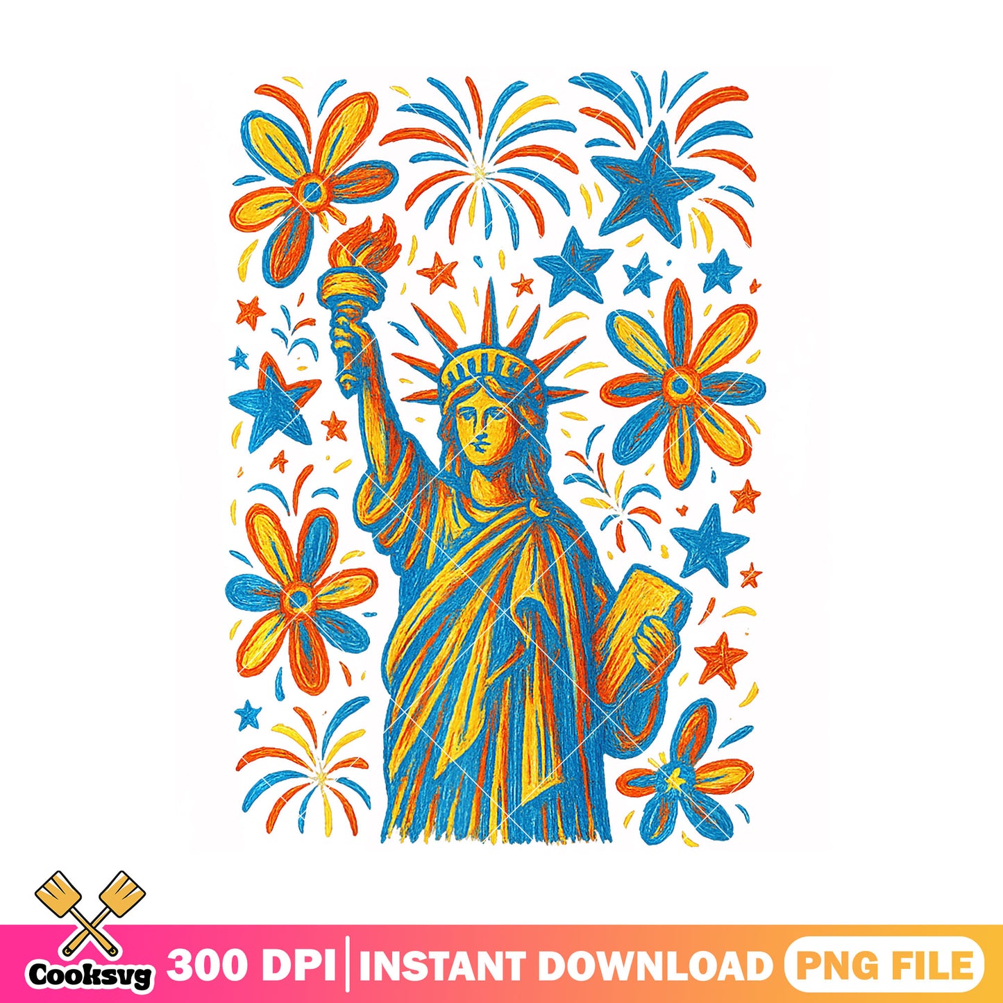 America freedom statue floral png, america statue png, america free png