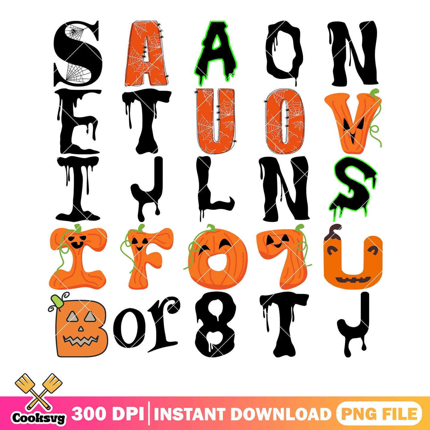 Aphal bet halloween png bundle, scary pumpkin png, pumpkin v png