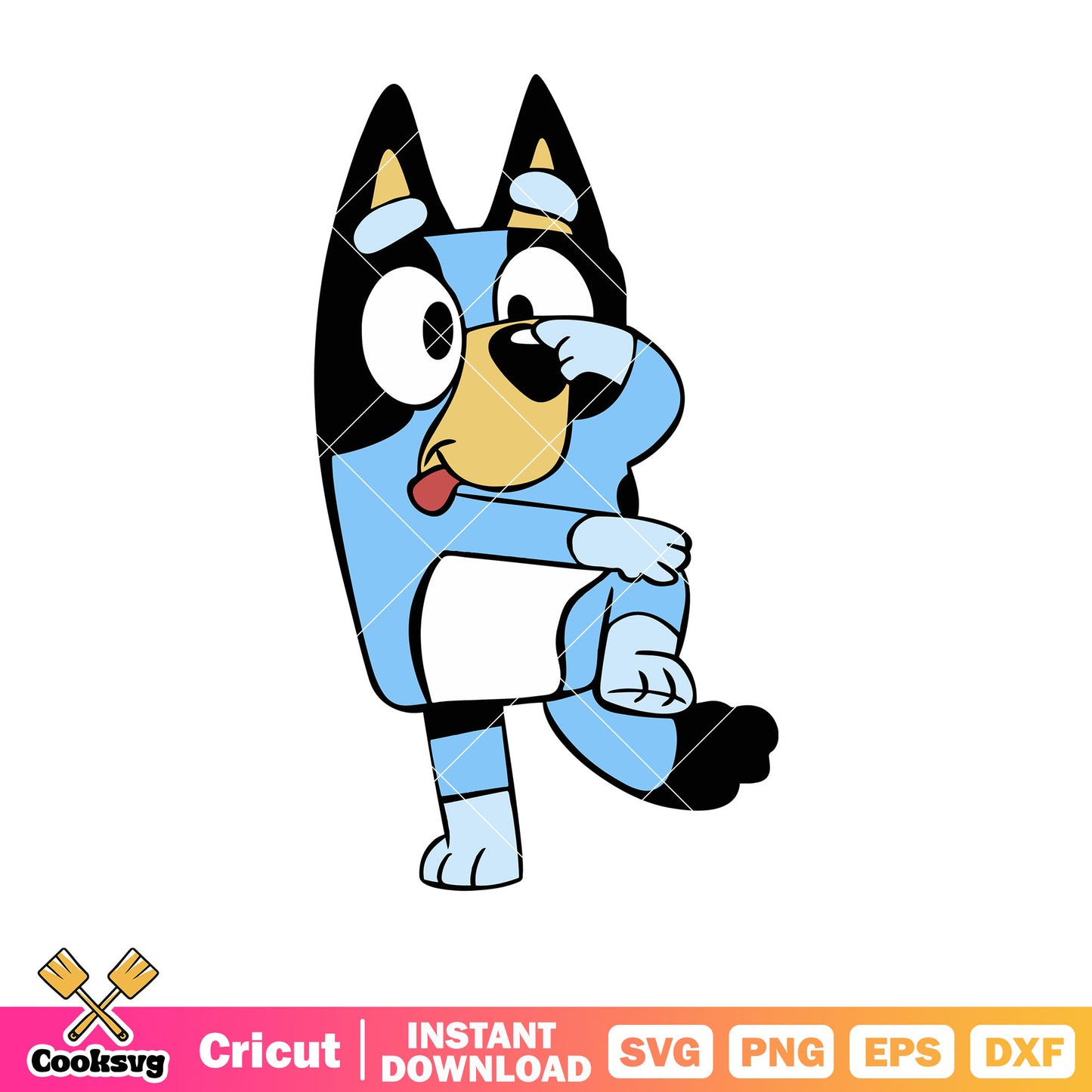 Art bluey dog funny svg, cartoon bluey svg, character bluey svg, bluey dog svg
