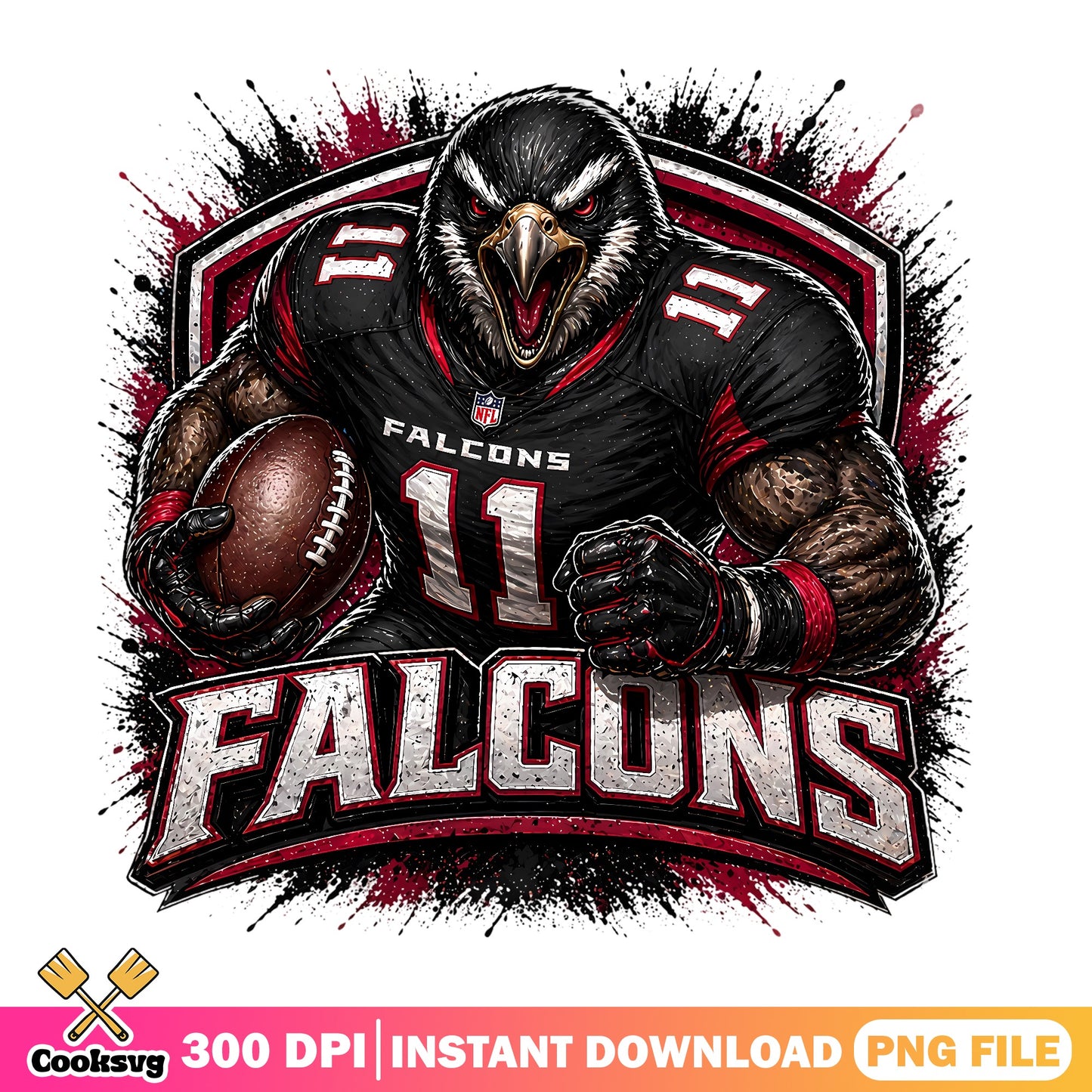 Atlanta Falcons Football Mascot PNG, NFL Falcons PNG, Falcons PNG