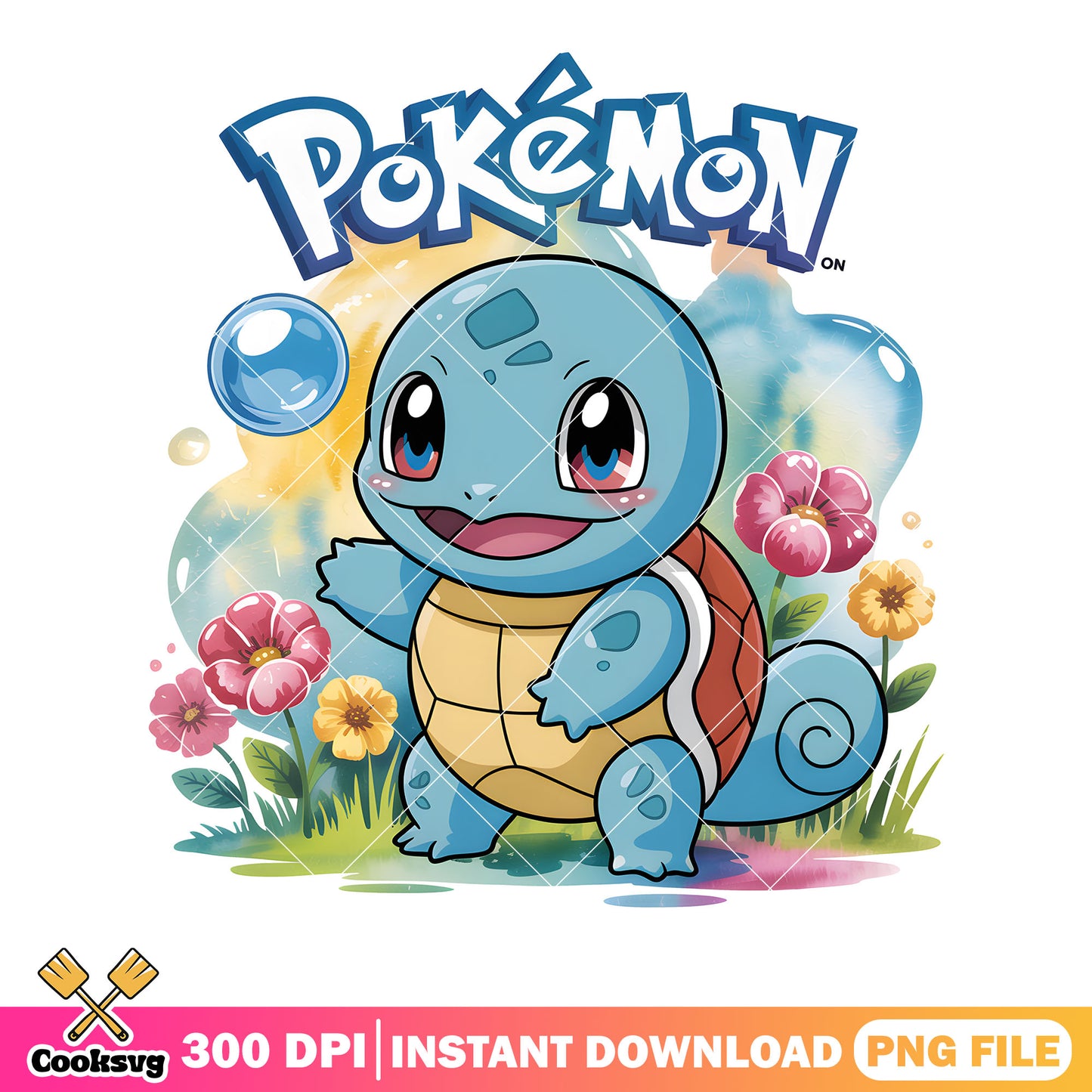 Baby squirtle poster png, squirtle pokemon png, pokemon movie png