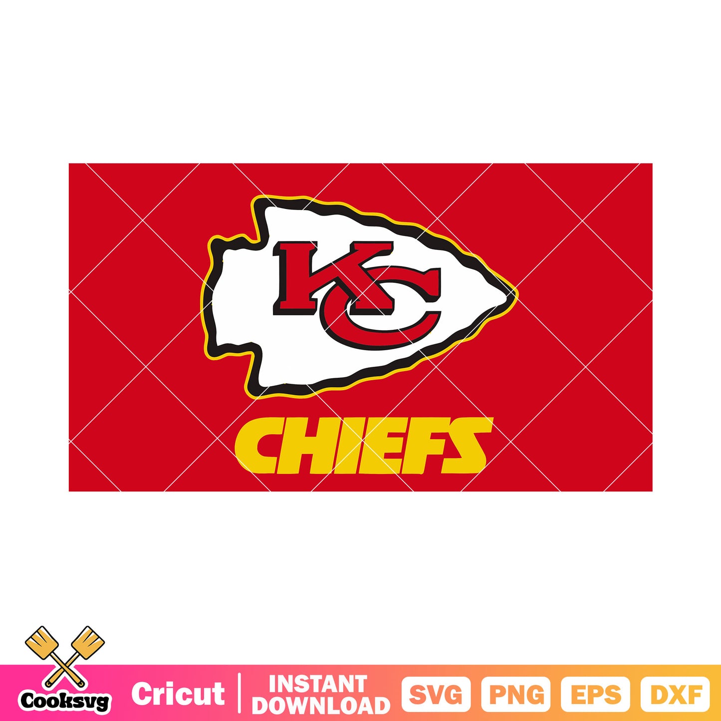 Background red chiefs team svg, super bowl svg, Kansas city chief svg