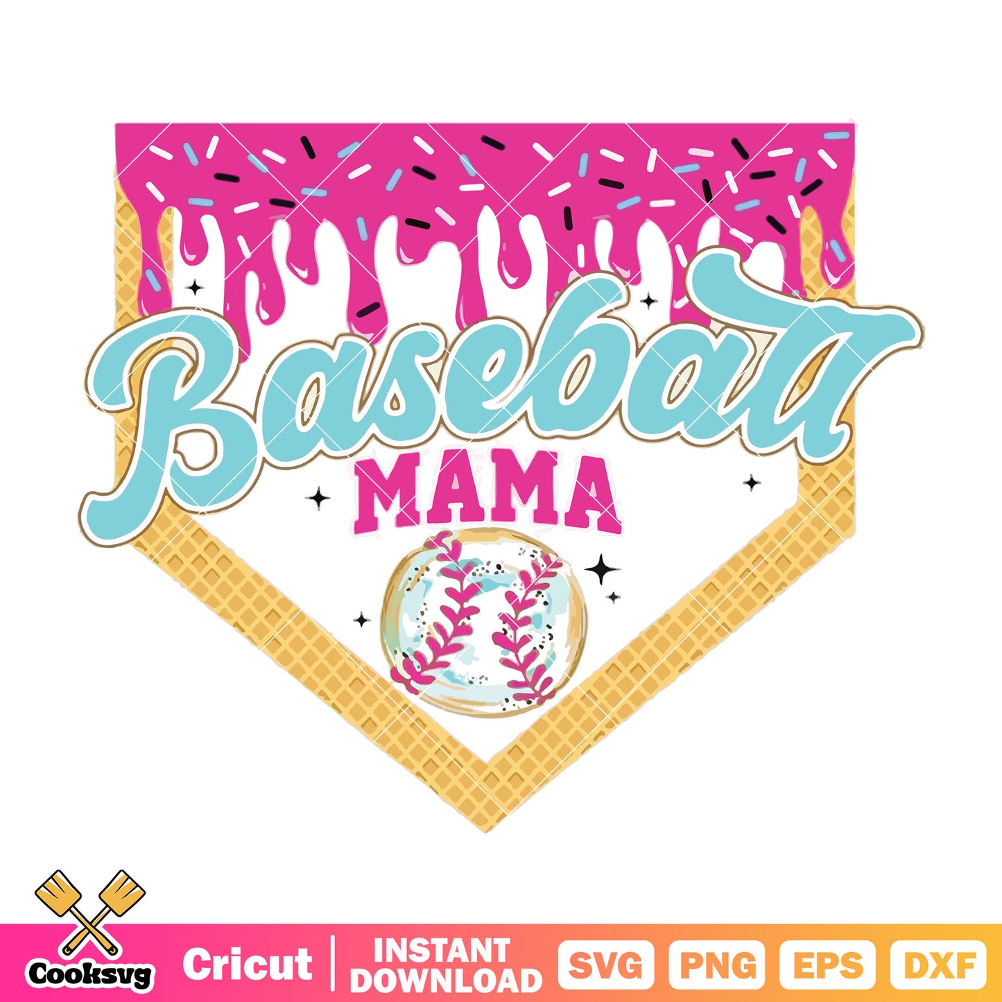 Baseball mama cake vibes svg, gameday svg, baseball mama svg