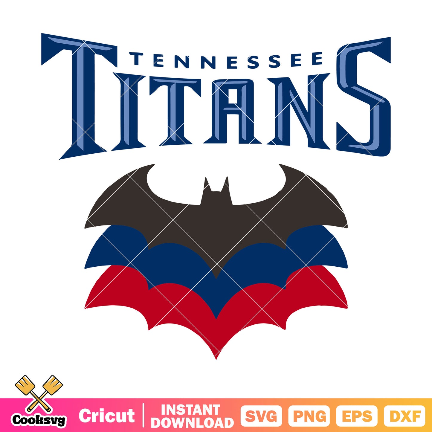 Batman football team svg, tennessee svg, tennessee titans svg
