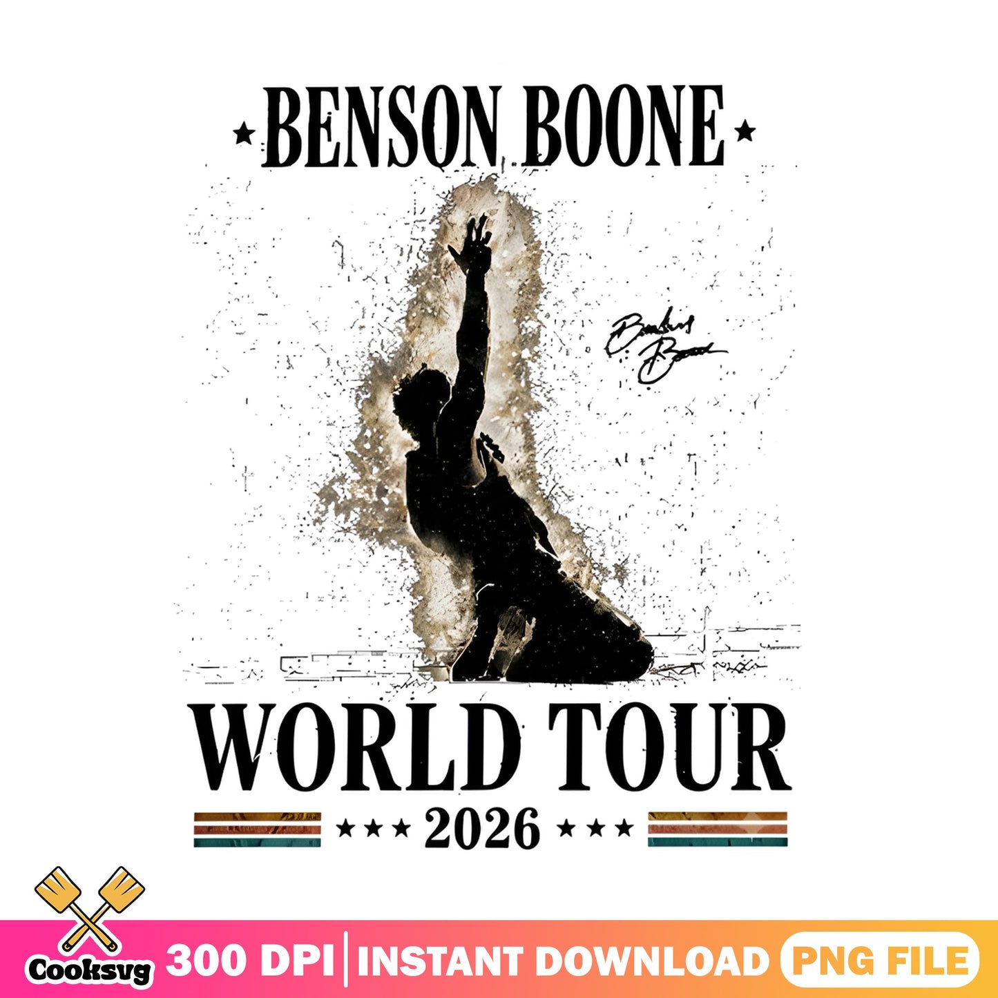 Benson Boone World Tour 2026 PNG, Music Concert PNG, Fan Gift PNG