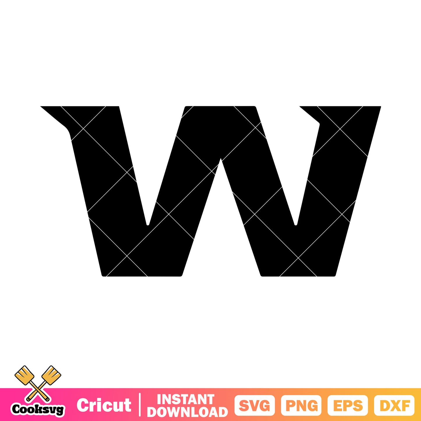 Black W svg, washington football team svg, nfl teams svg