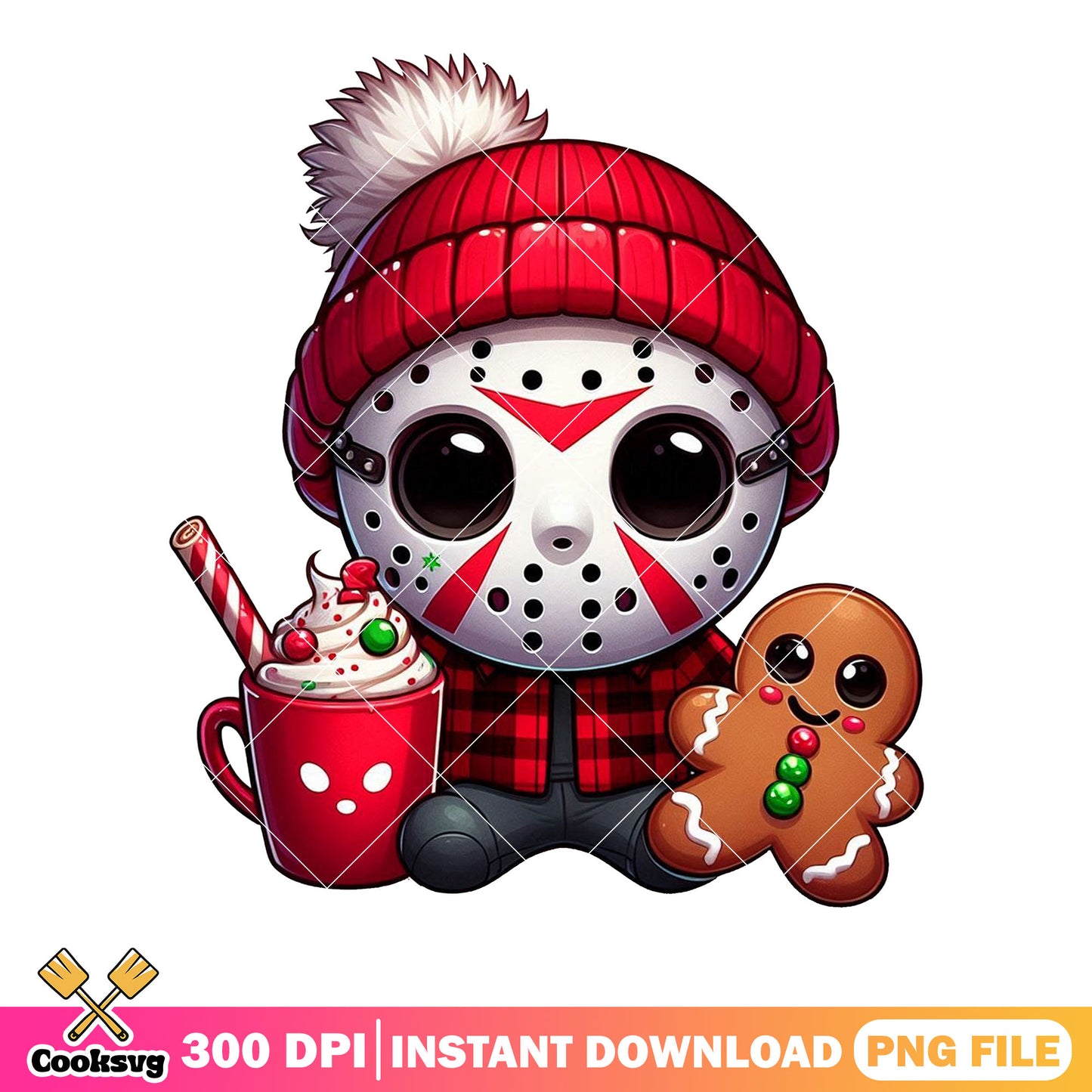Bloody christmas jason killer png, jacson voorhees png, hockey mask png