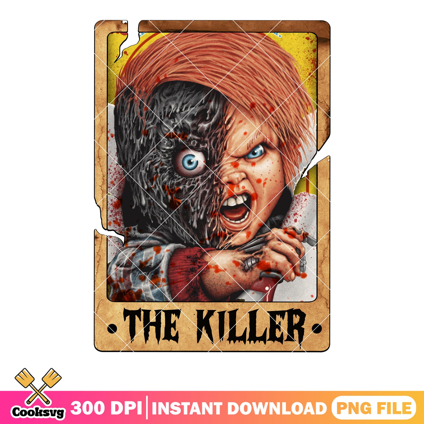 Blue eyes baby chucky png, bloody doll png, childs play movies png