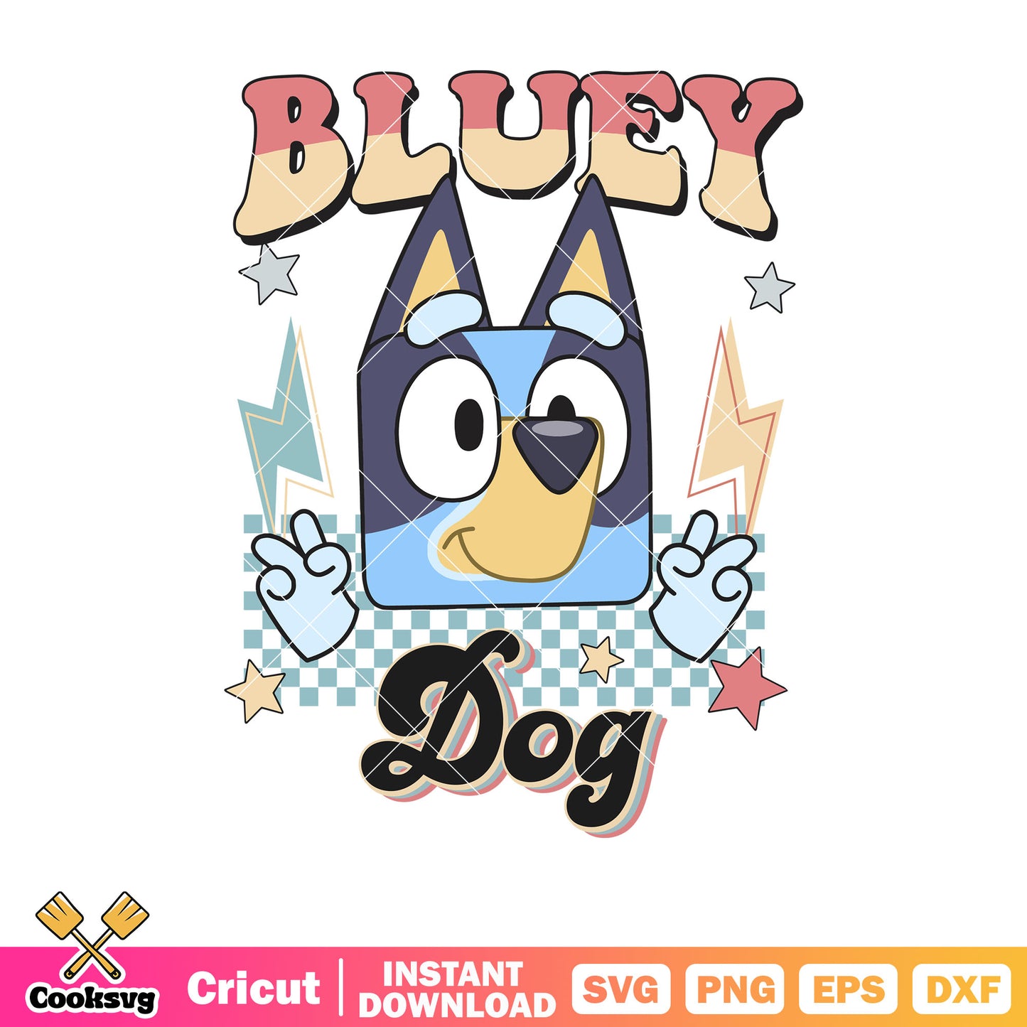Bluey dog head svg, character bluey svg, bluey ornament svg, bluey funny svg