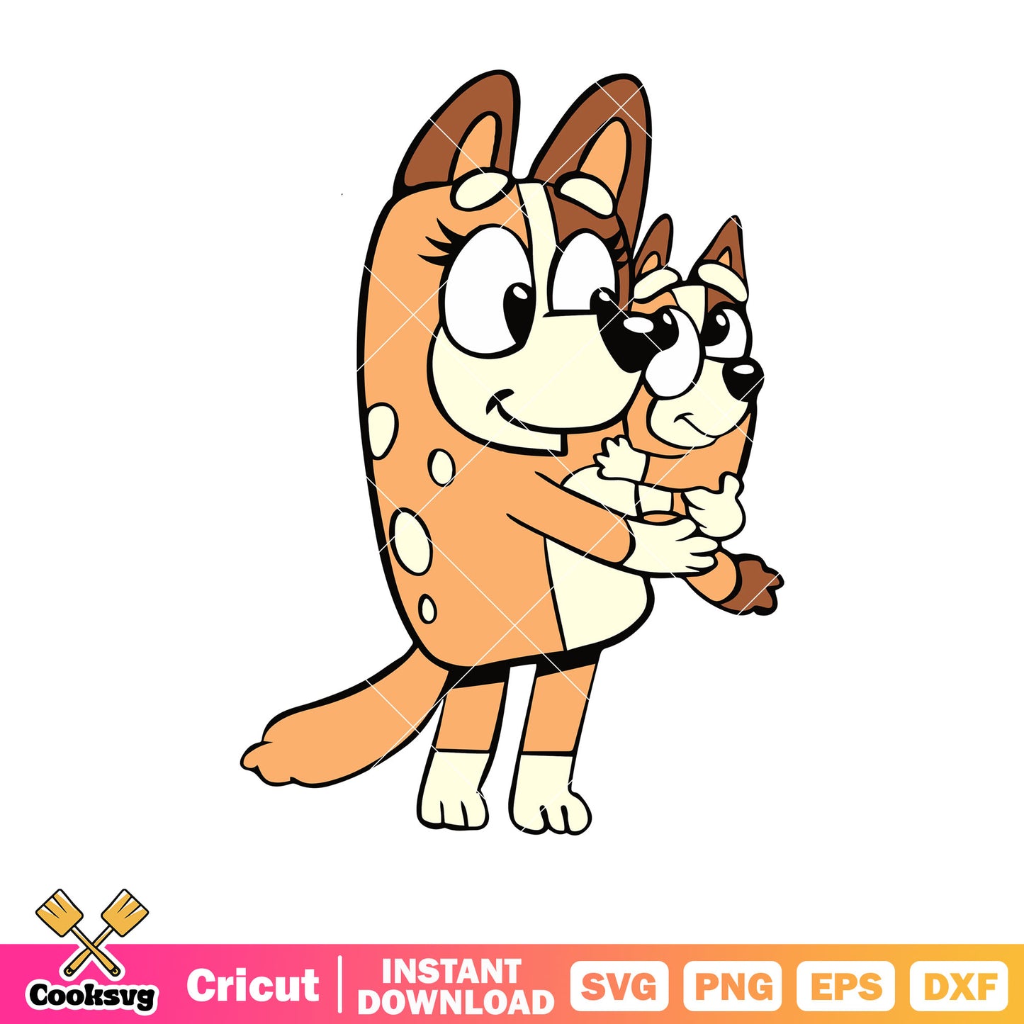 Bluey mum bingo svg, blueys birthday svg, character bluey svg, cartoon svg