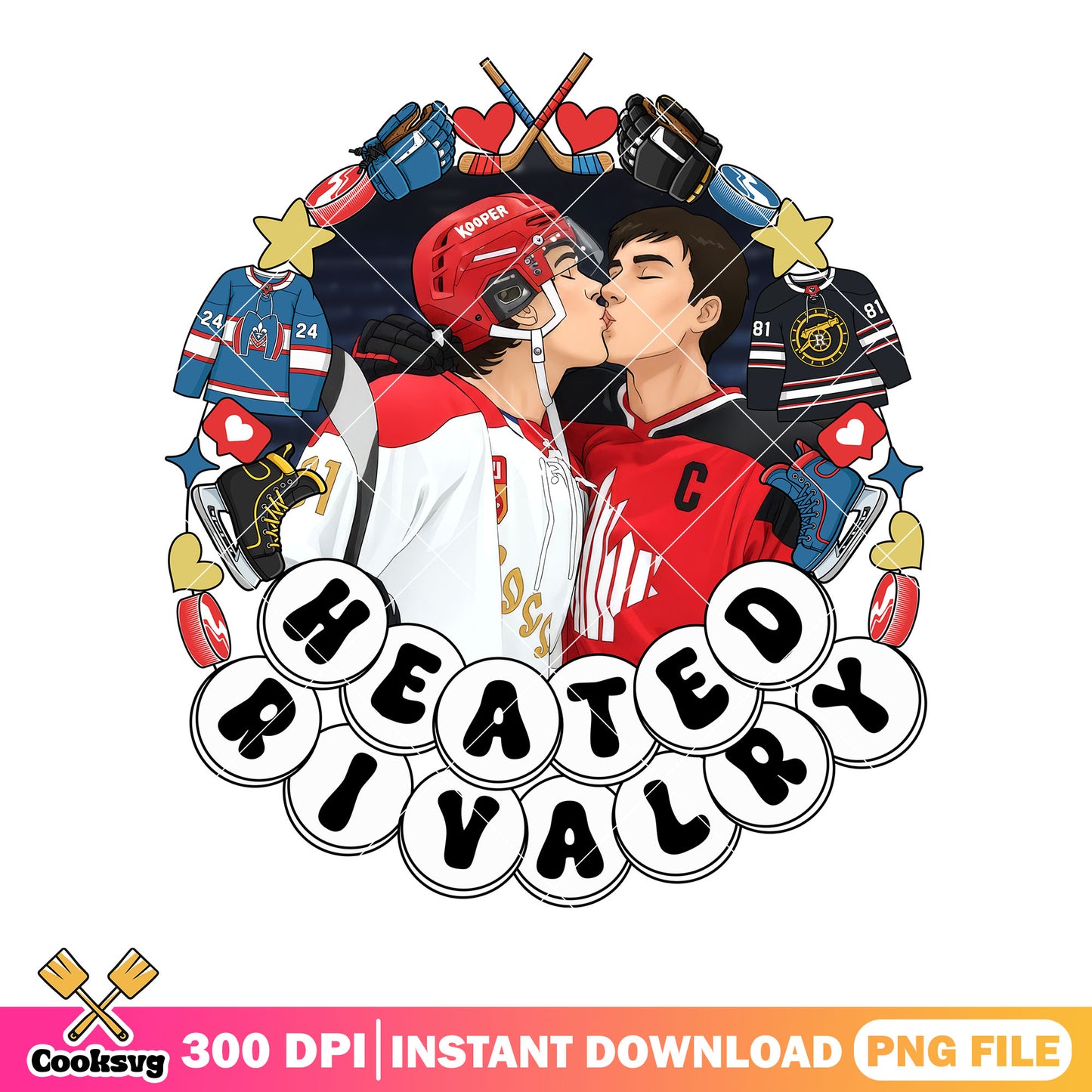 Bracelet Rivalry Sticker FIXX png, hockey vibes png, hockey jersey png