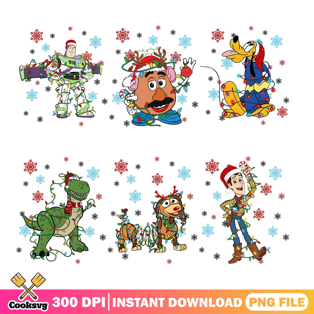 Bundle_129_disney_christmas_character