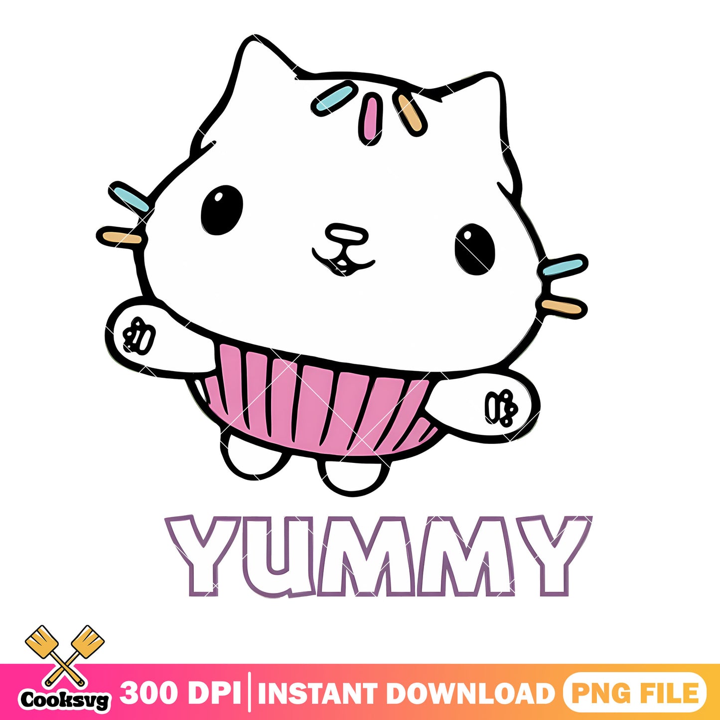 Cakey gabby dollhouse png, cartoon character png, cartoon for kid png