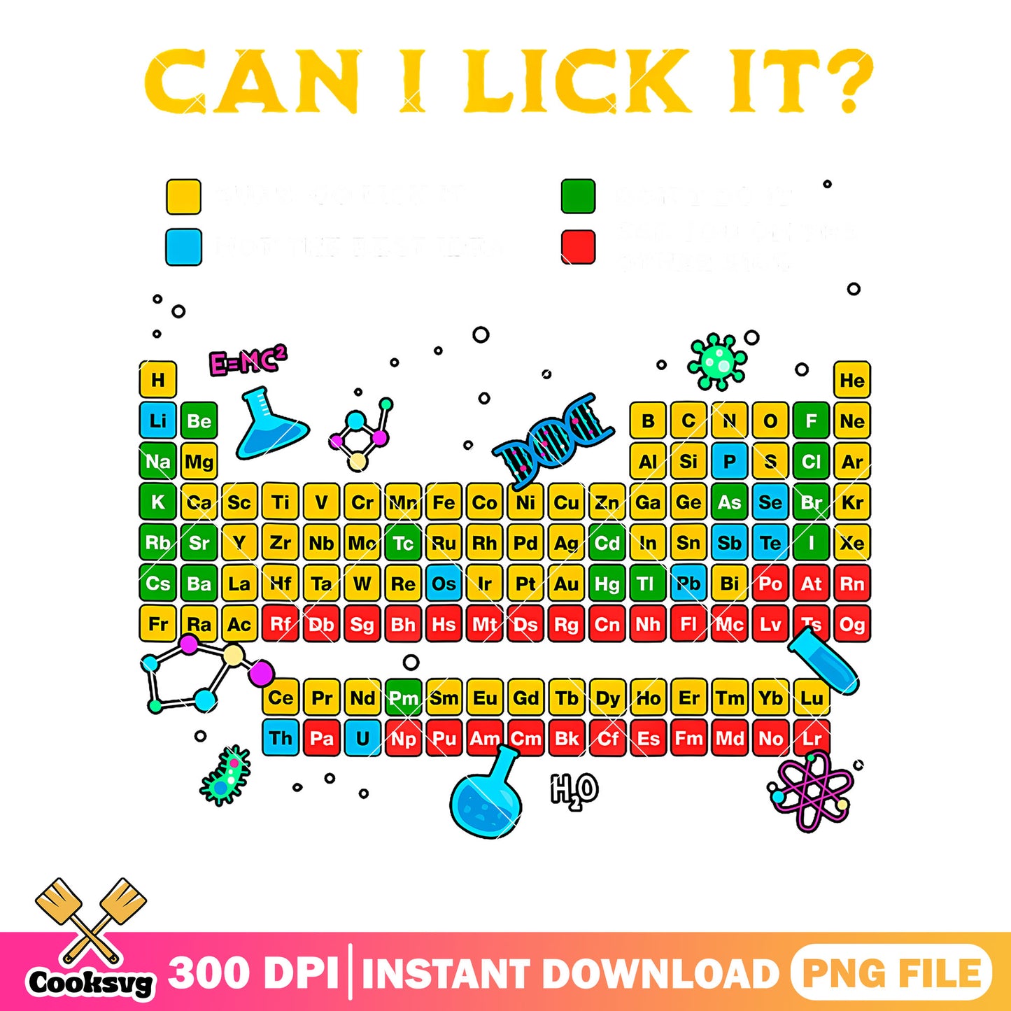 Can i lick it png, Periodic Table of Elements png, dna png