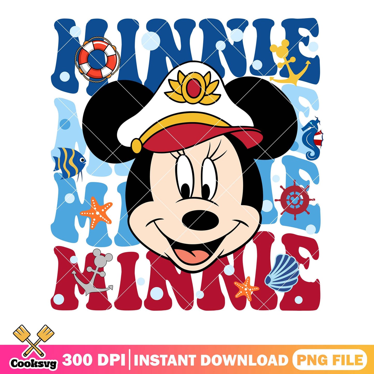 Captain of cruise minnie png, minnie mouse png, disney cruise png
