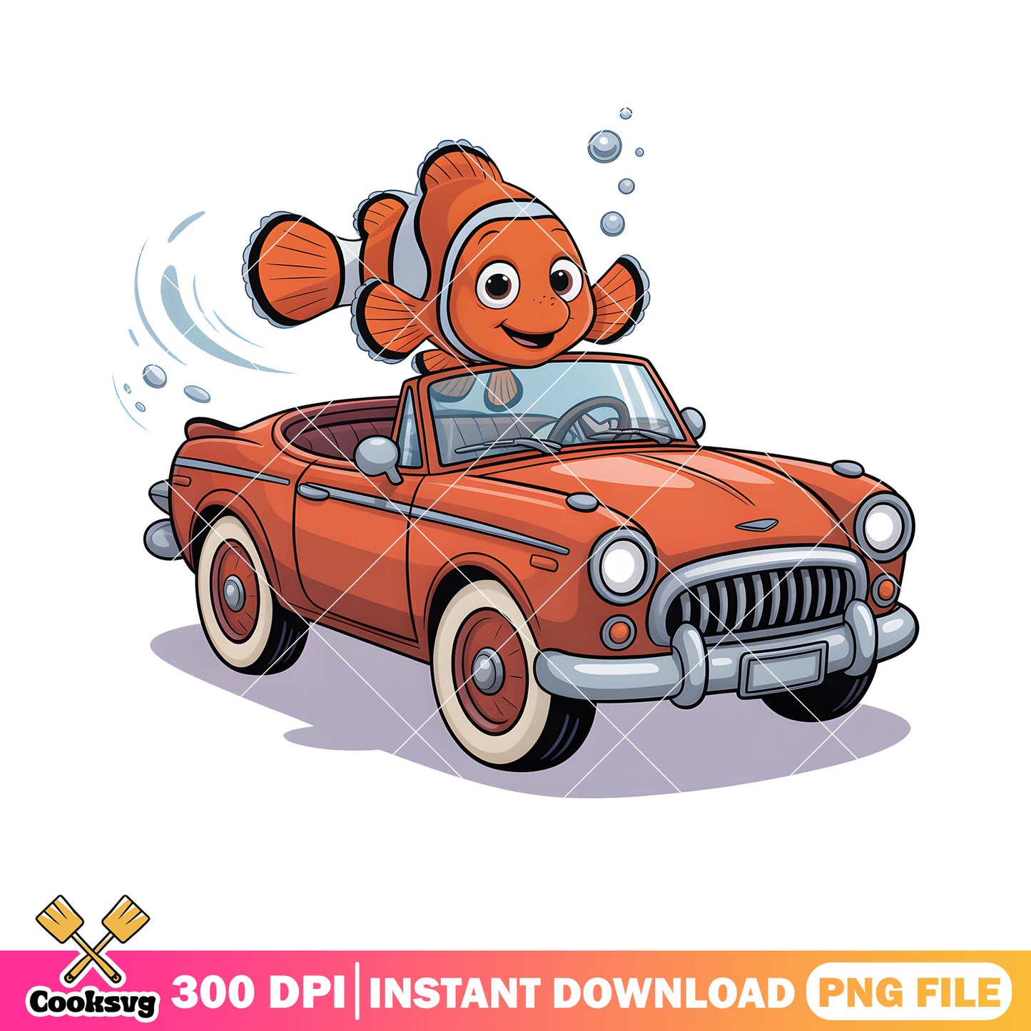 Carr toy marlin love png, finding nemo png, clownfish marlin png