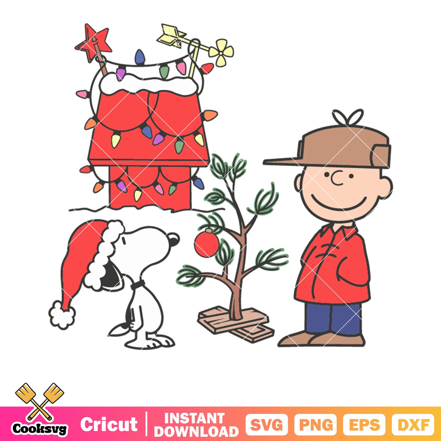 Charlie Brown Snoopy dog Christmas svg, snoopys christmas svg