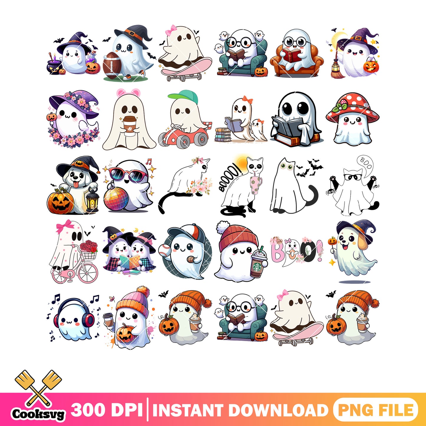 Chibi spirit costume png bundle, mushroom hat png, skateboard png