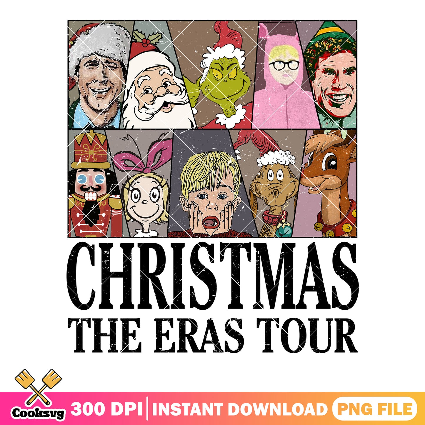 Christmas character in night png, friends tv show png, max the dog png