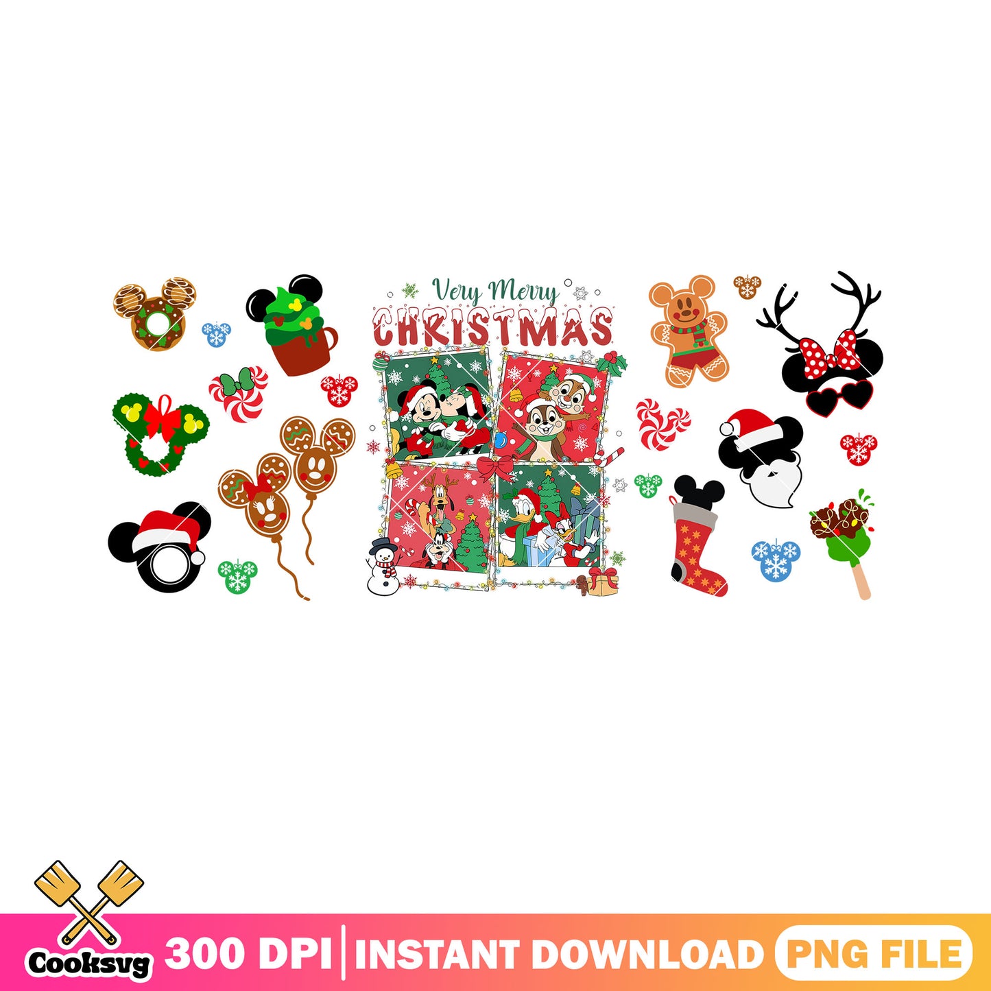 Christmas disney comics png, donald duck png, daisy duck png
