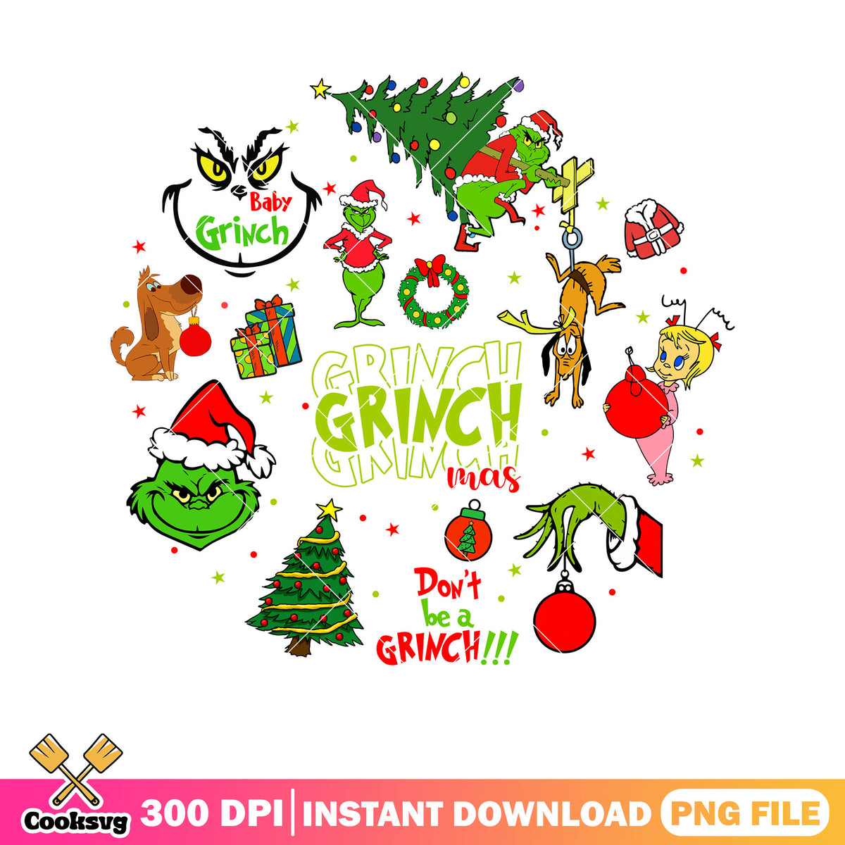 Christmas dont be a grinch png