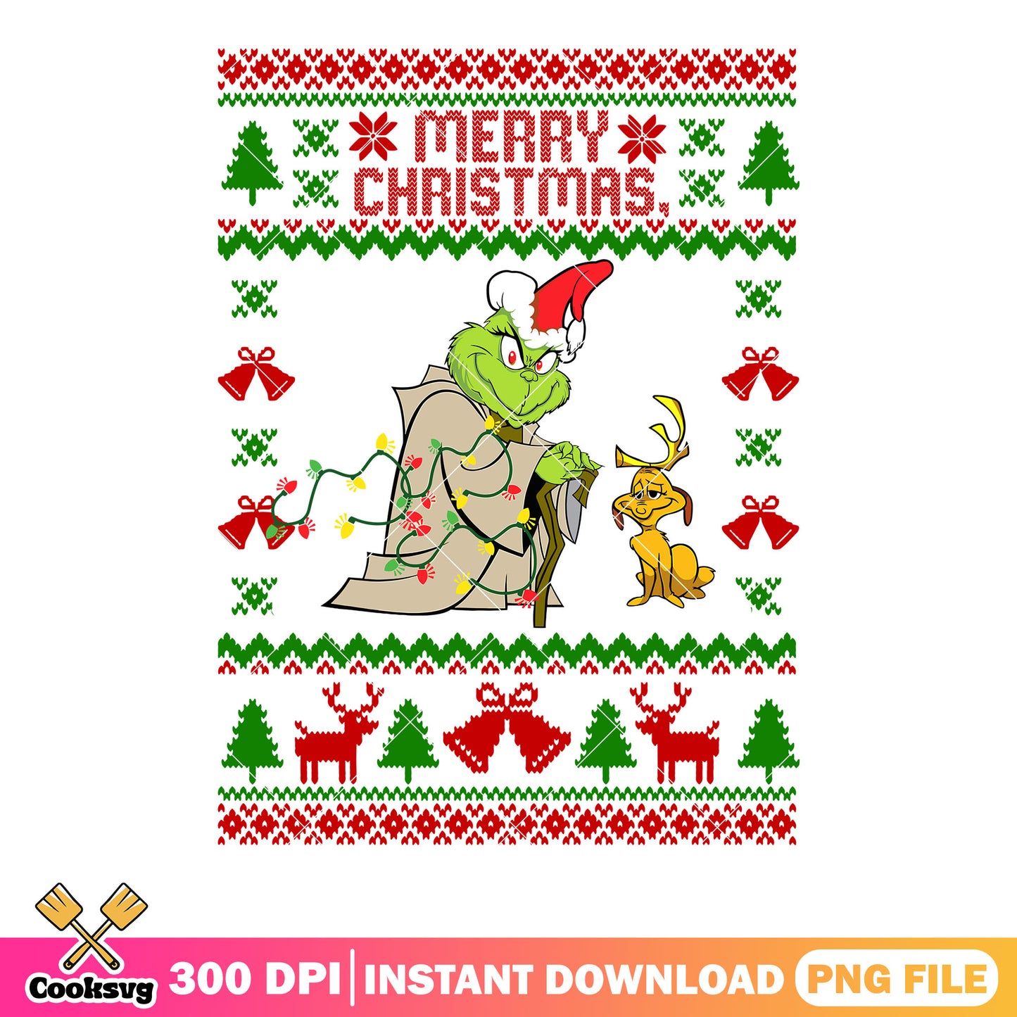 Christmas the witch png, max the dog png, the grinch png
