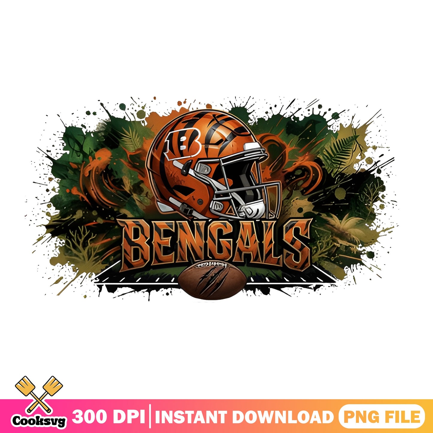 Cincinnati Bengals Football PNG, NFL Team Helmet PNG, Football PNG