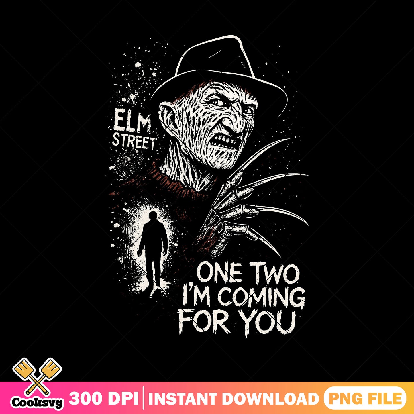 Coming for you png, freddy krueger png, halloween horror png