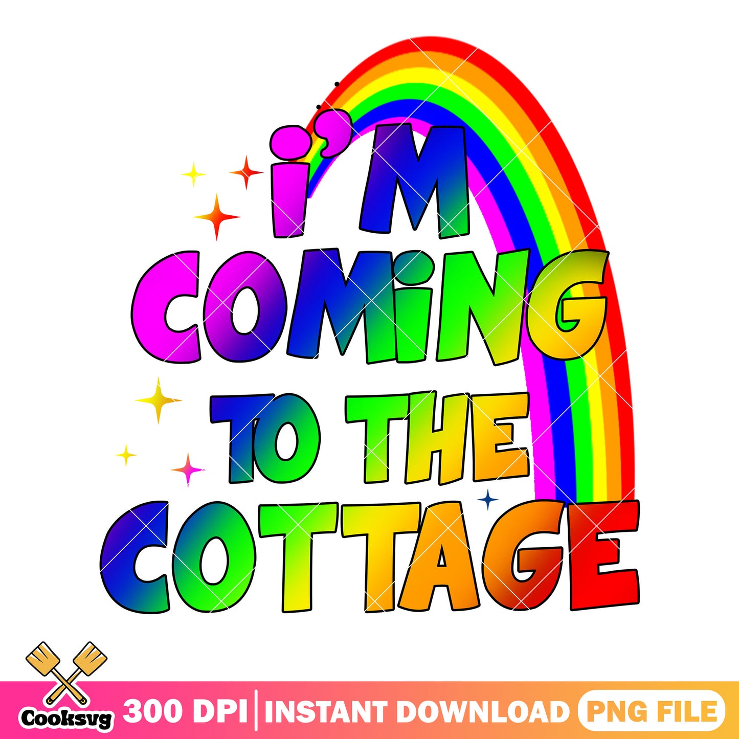 Cottage Rainbown rivalry png, lgbtq gifts png, gay love png