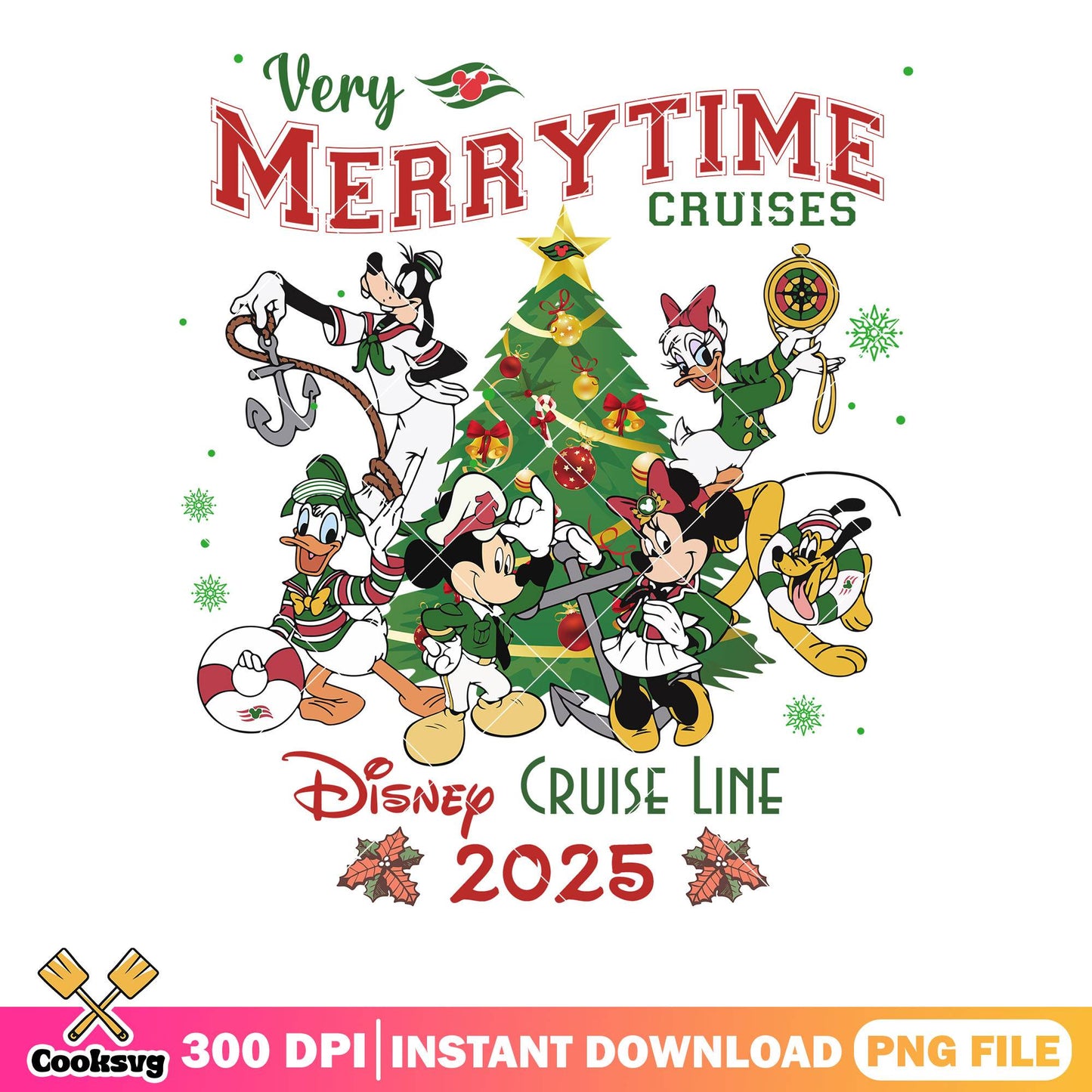 Cruise merrytime tree png, disney trip png, mickey friends png