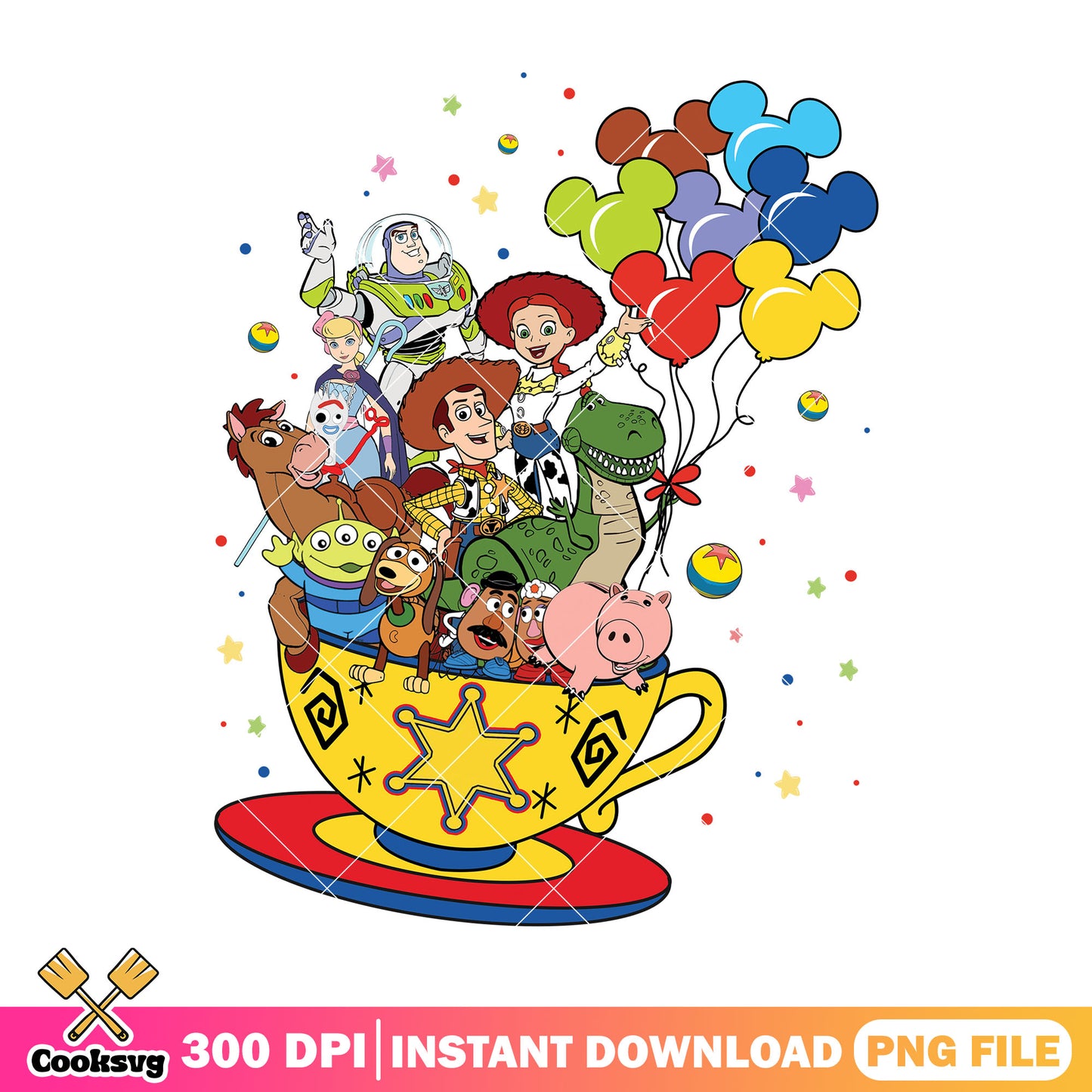 Cup of tea toy story png, toy story 2 png, disney movies png