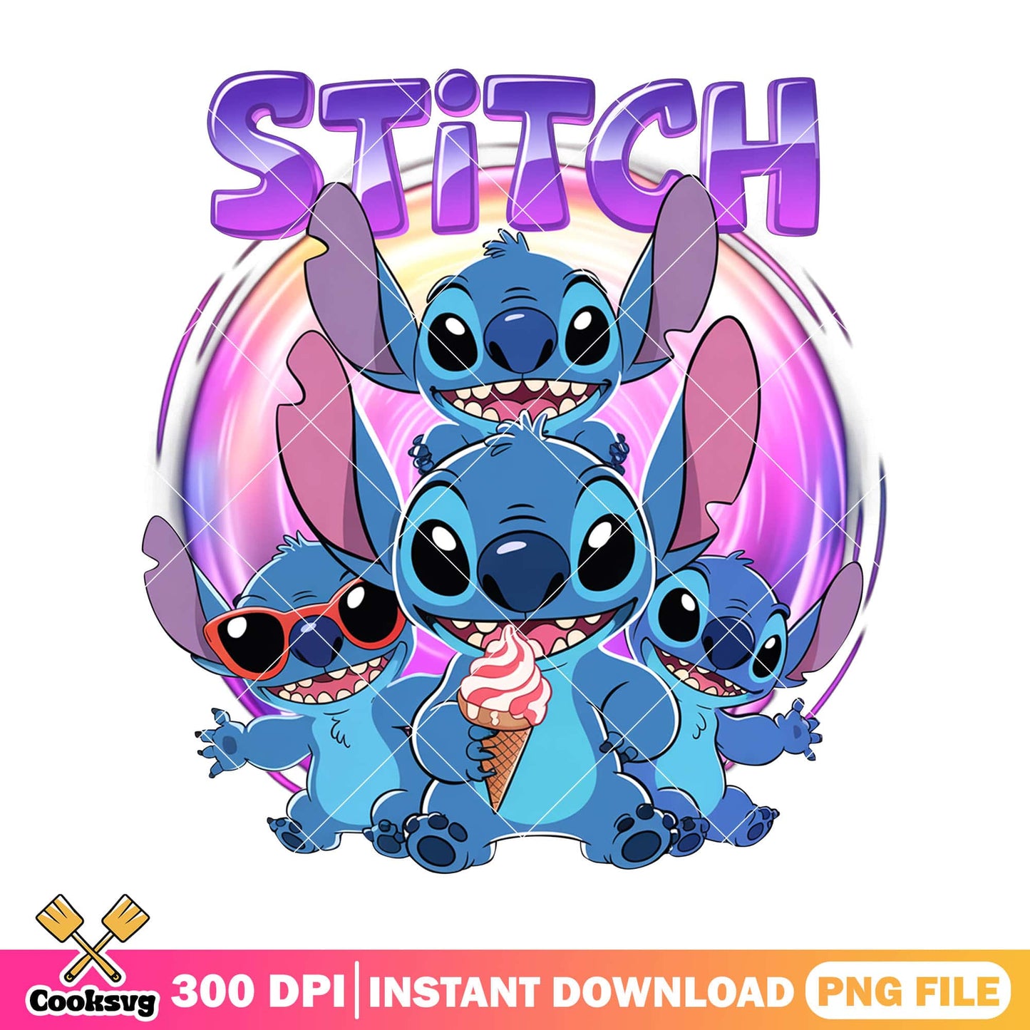 Cute stitch ice cream png disney, ice cream stitch png, funny stitch png