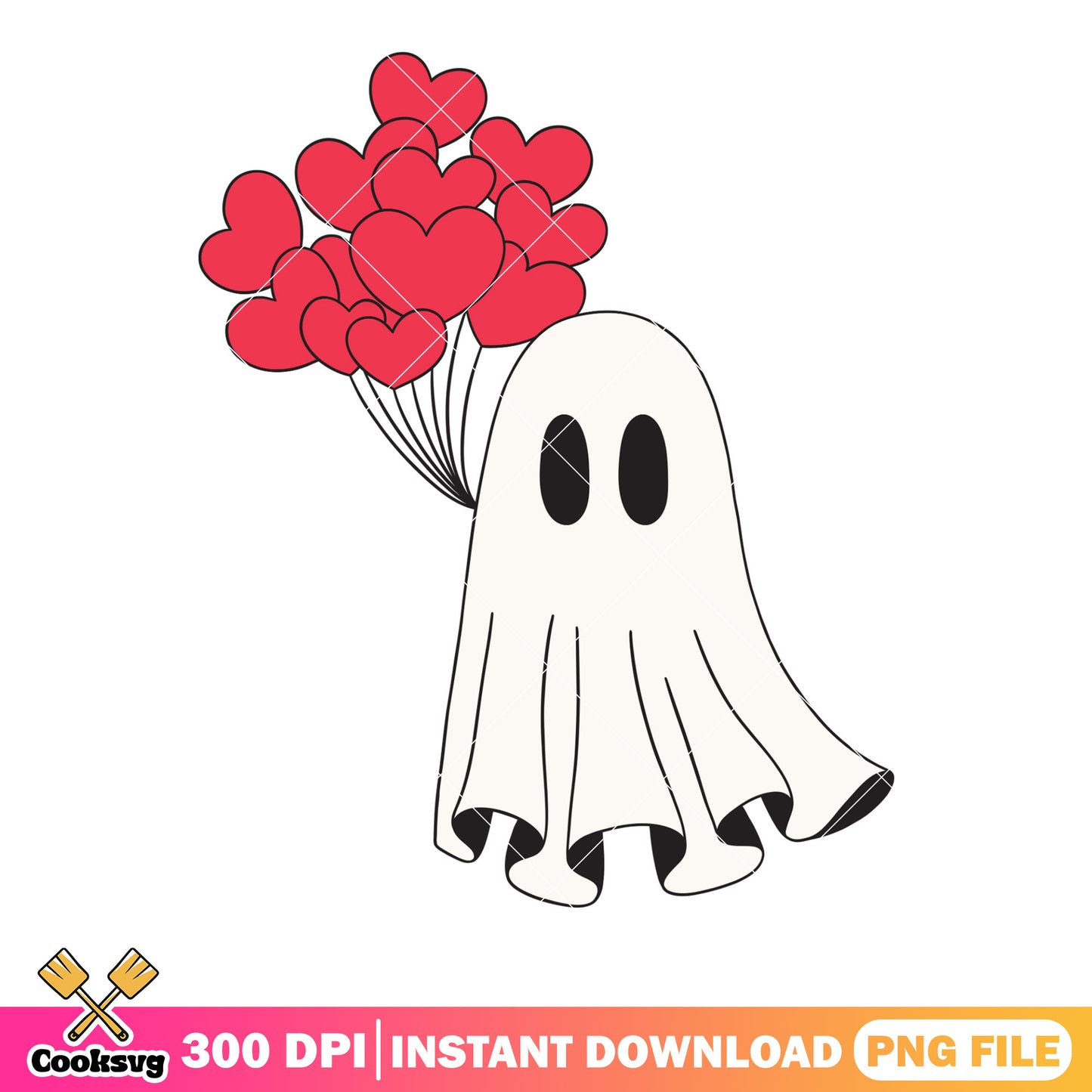 Cutie blanket png, heart balloon png, halloween scary png