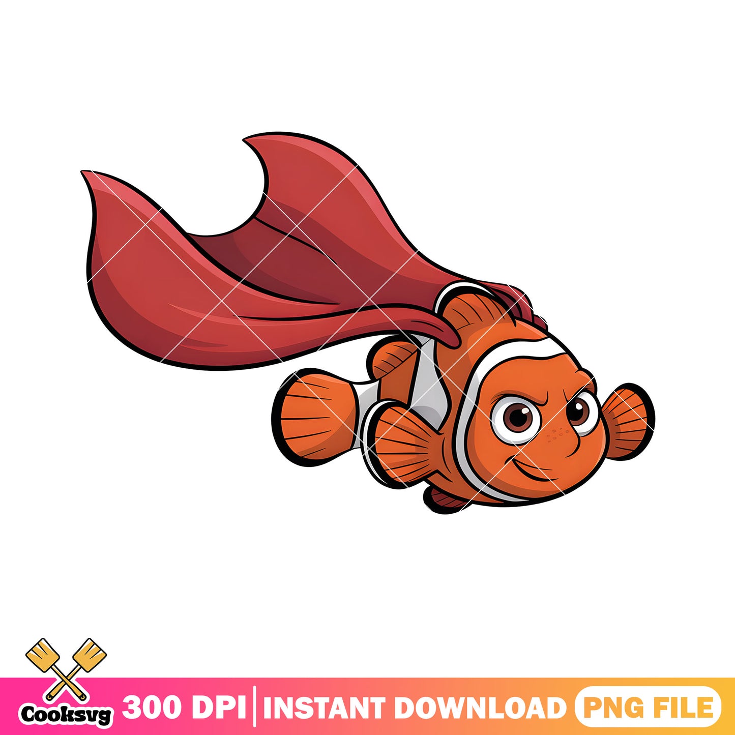 Dad super hero marlin png, clownfish marlin png, poster nemo png