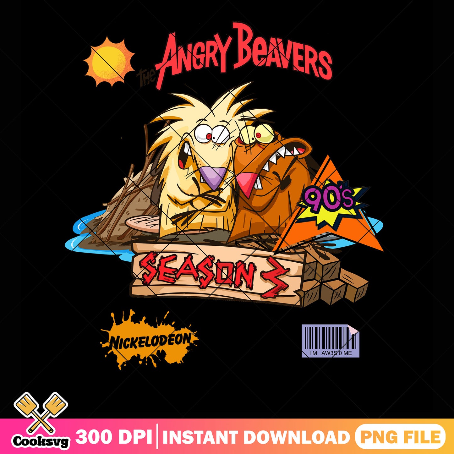 Daggett and Norberts png, 90s cartoon png, Vintage cartoonr png