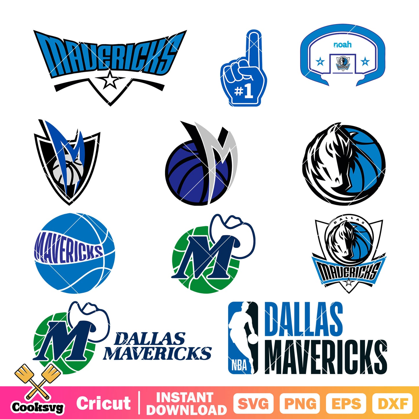 Dallas Mvericks logo design bundle svg, nba teams svg
