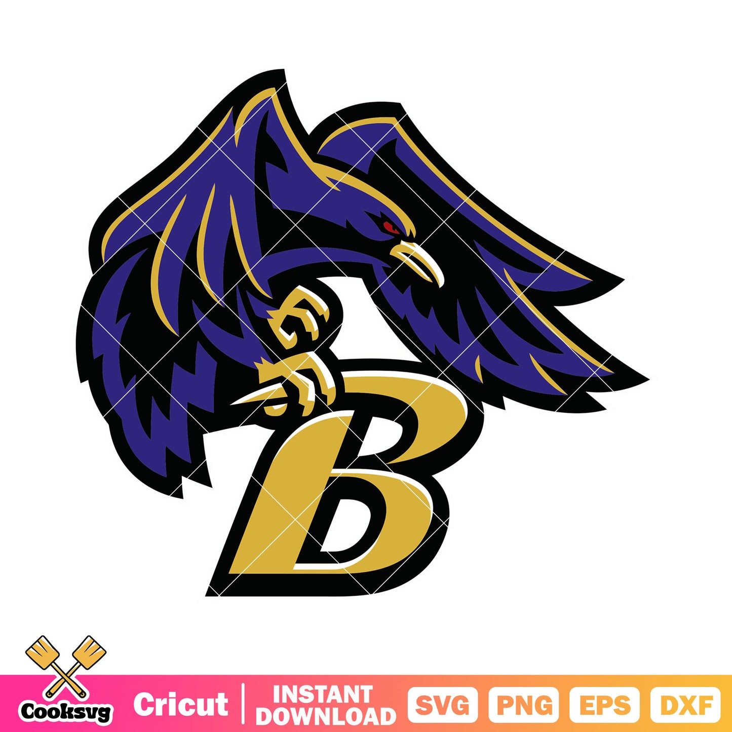 Dark blue crowns logo svg. baltimore ravens svg, m and t bank svg