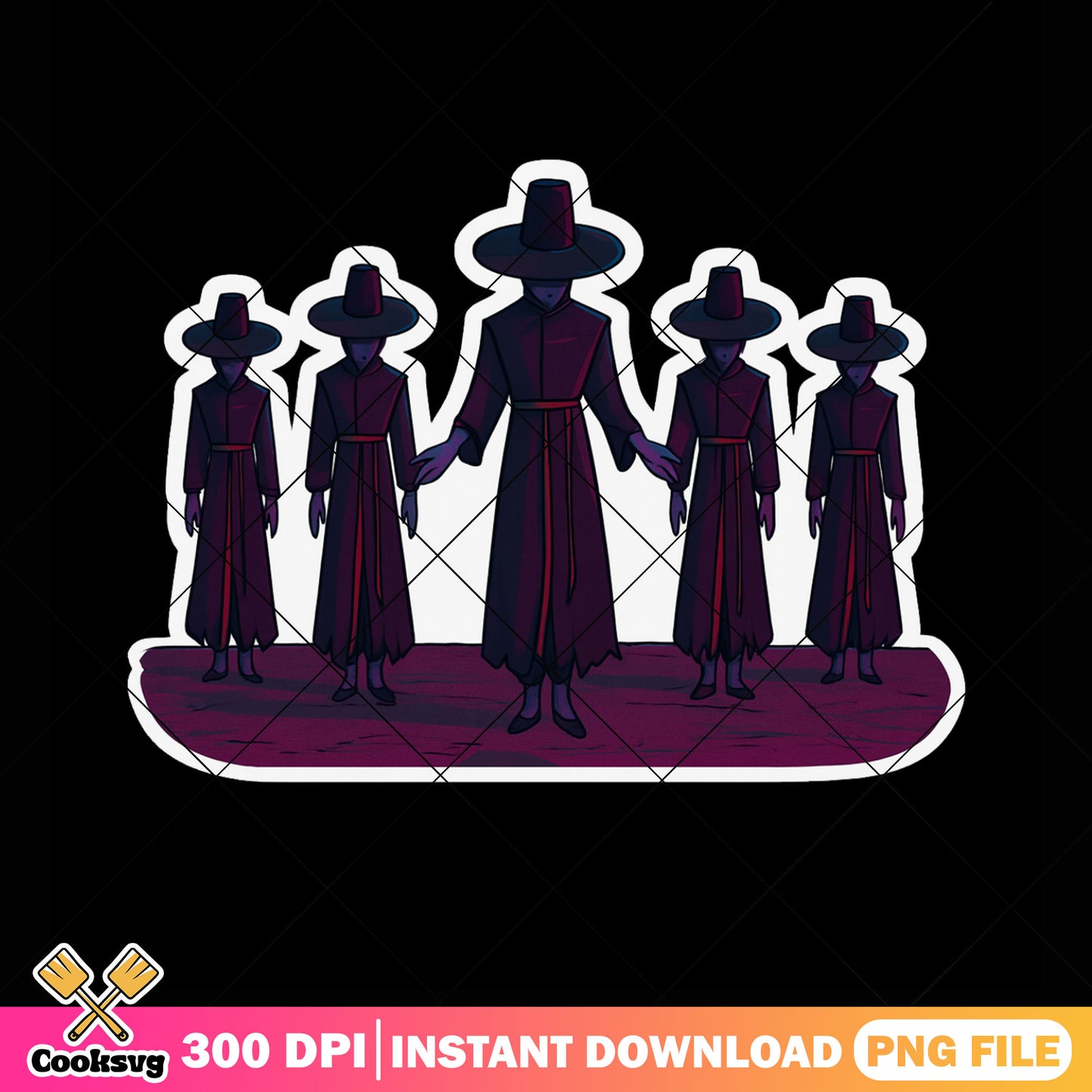 Demon boys band png sticker, kpop saja png, kpop demon hunters png