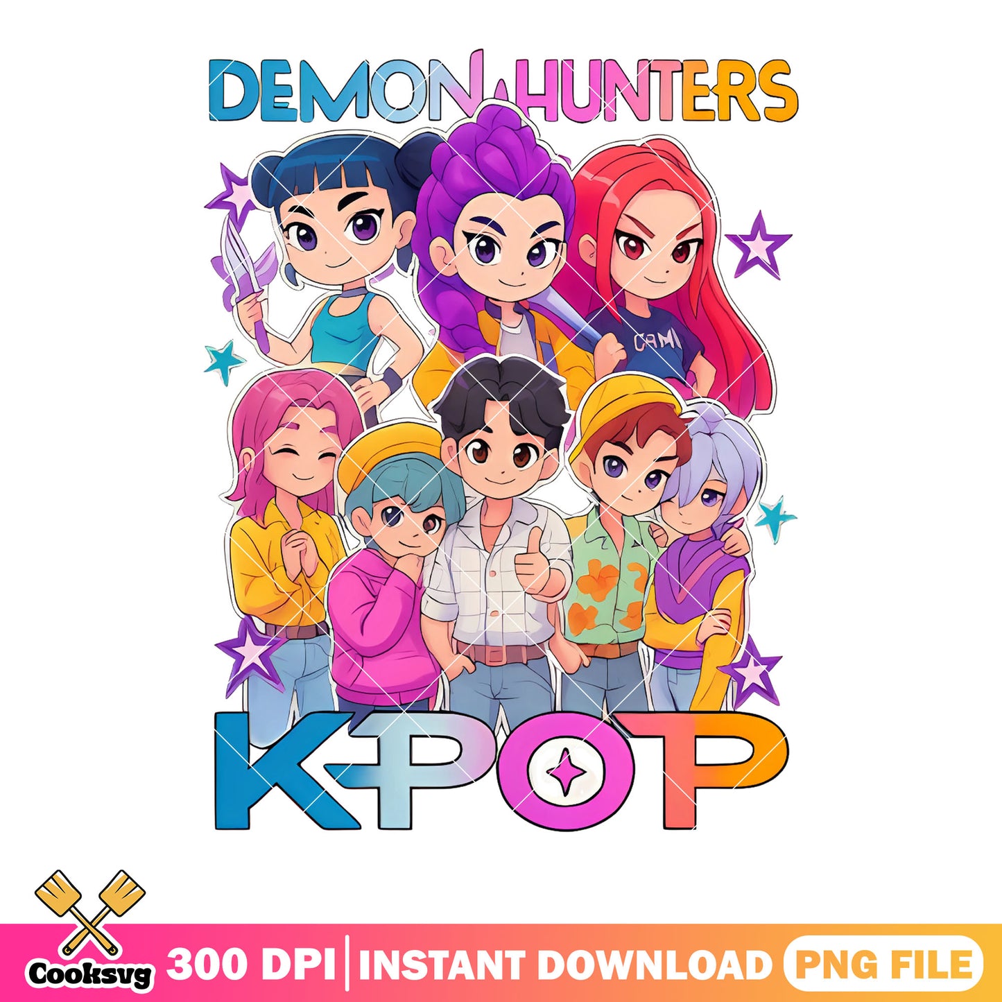 Demon kpop chibi logo png, chibi huntrix saja png, kpop chibi png