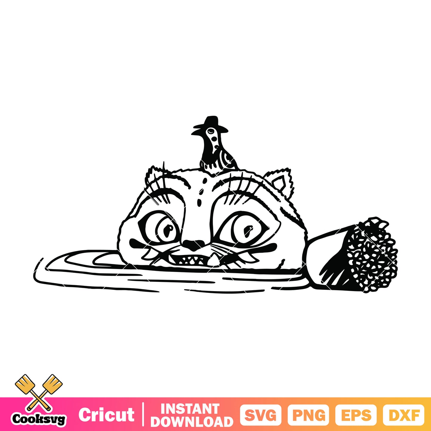 Derpy and sussy outline svg, derpy sussy svg, kpop demon hunters svg