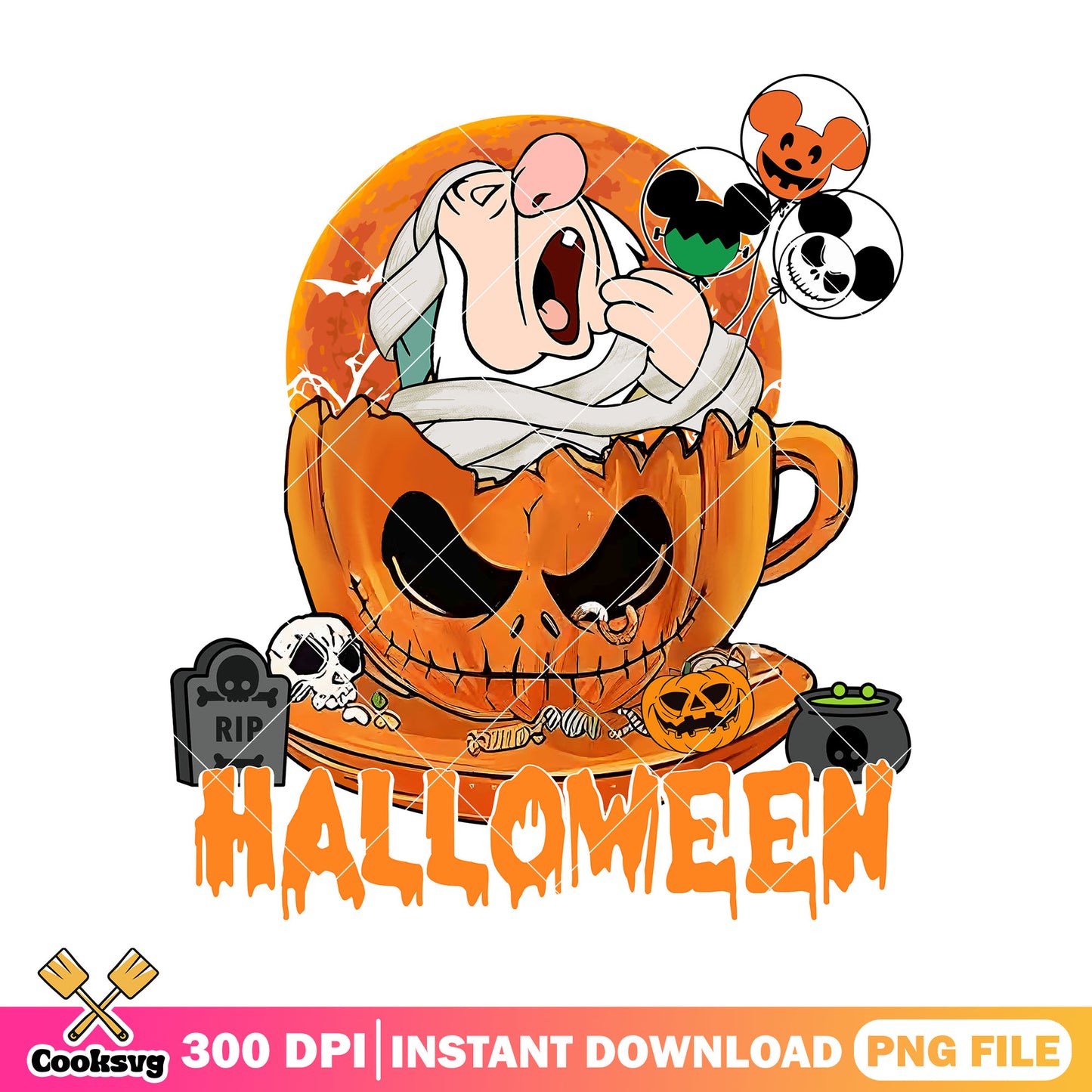 Design cute sleepy file png, cartoon halloween png, sleepy cute png
