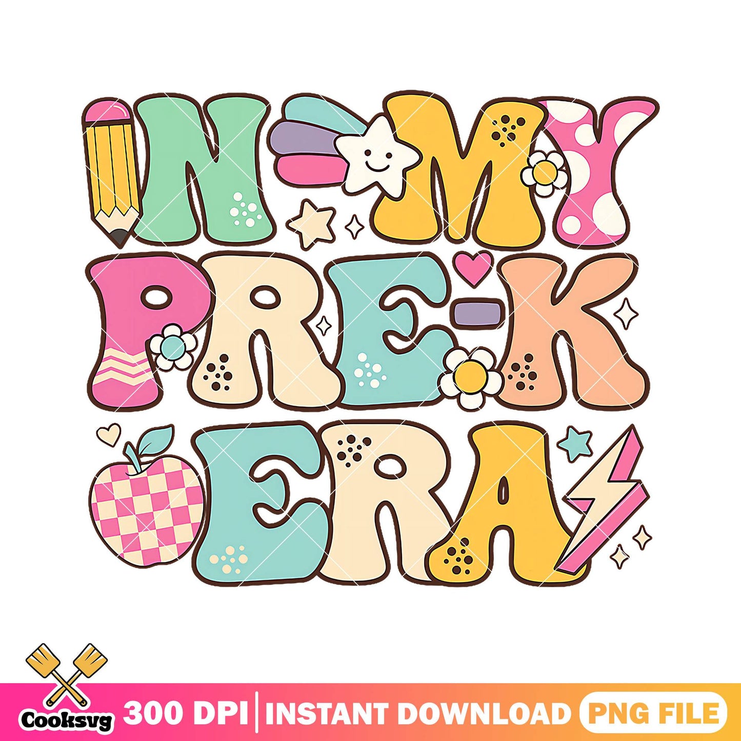Design pre-k era file png, colors font png, go back to school png