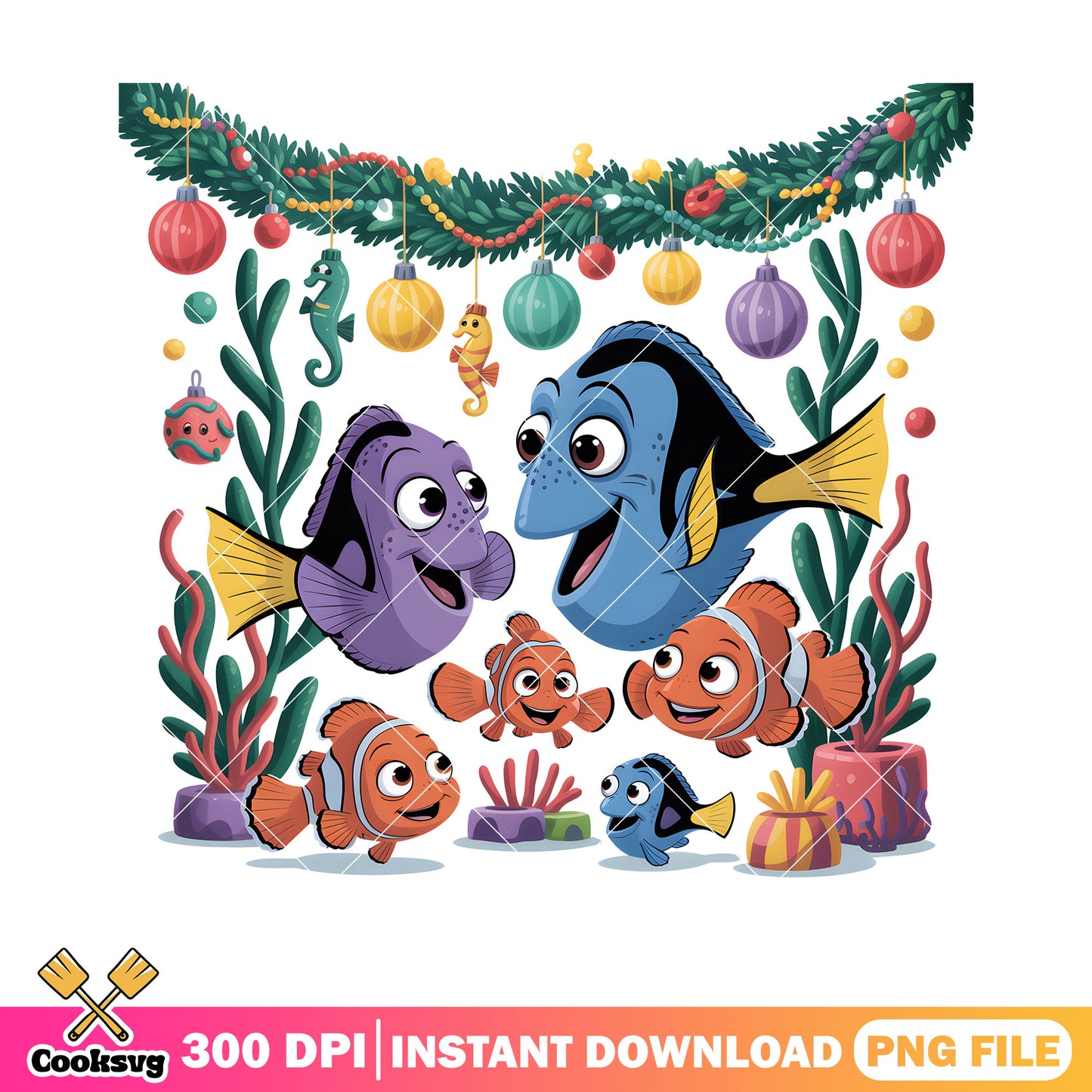 Disney fish family nemo png, nemo and friends png, disney vibes png