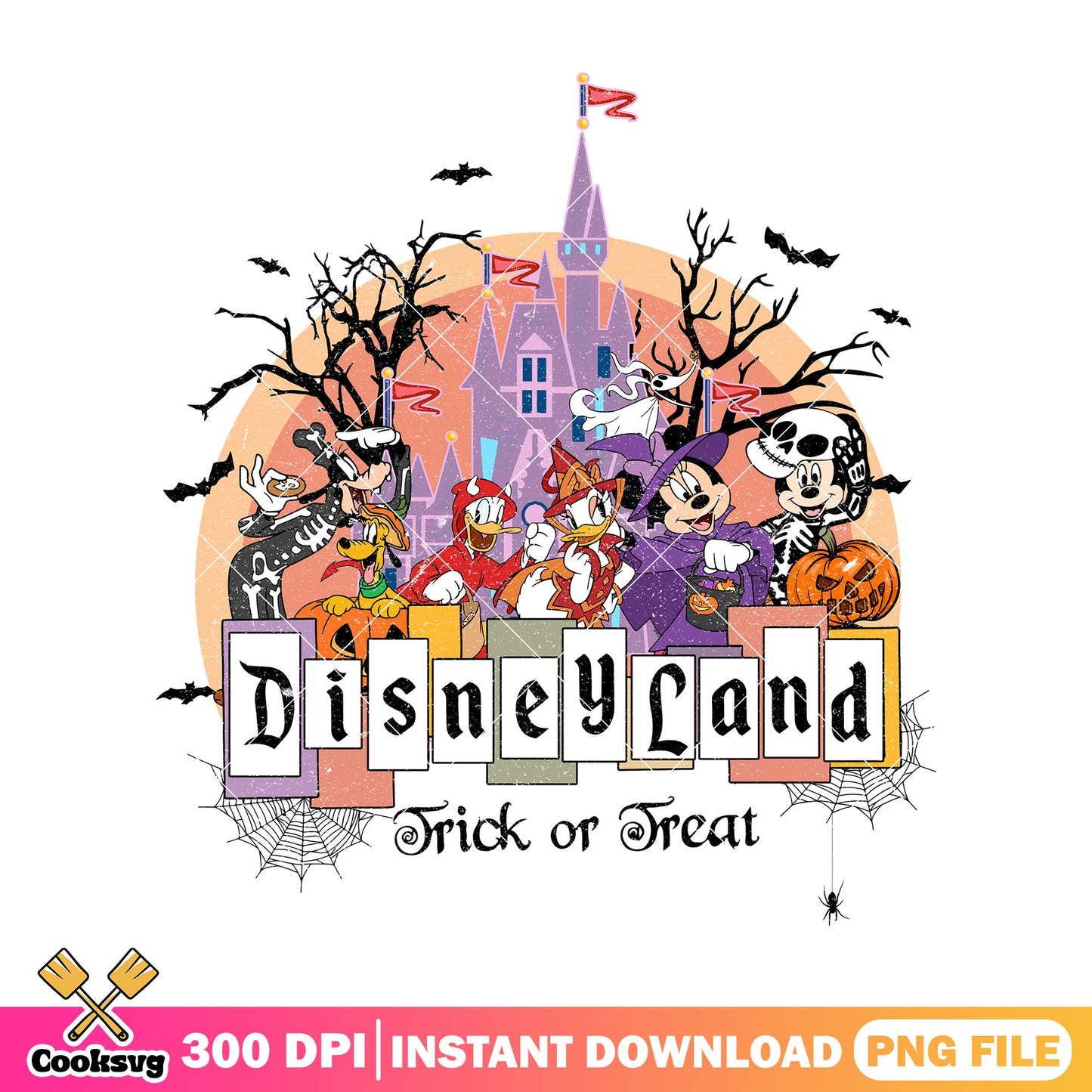 Disneyland spooky tot png, disney land png, halloween returns png