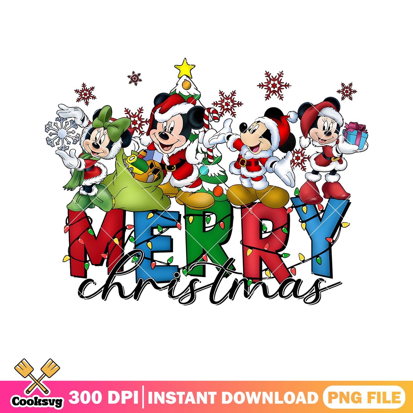Disney merry christmas png, mickey mouse png, mickey and friends png