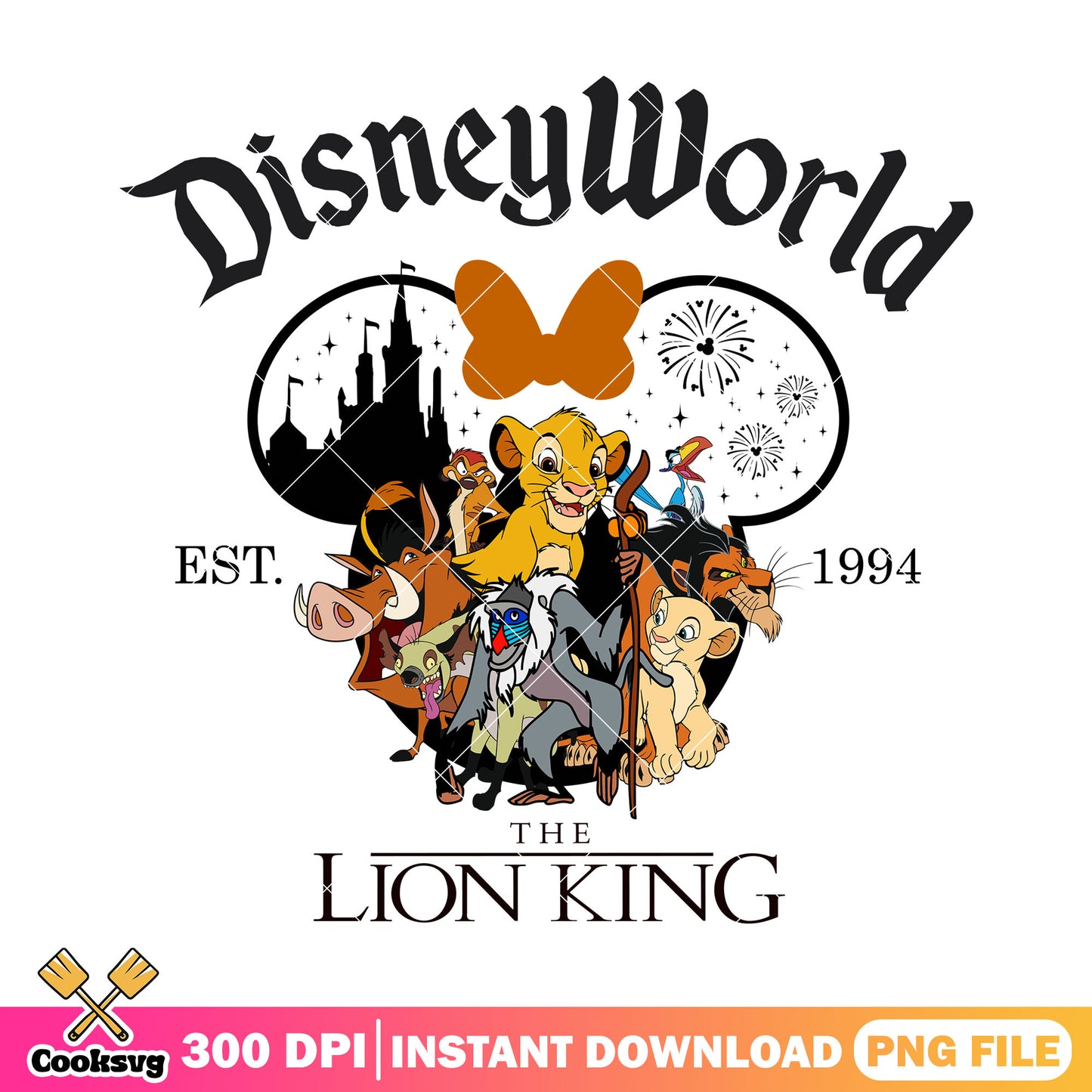 Disneyworld lion king minnie png, lion king png, disney world png